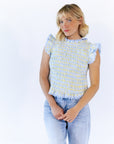 Angelina Checkered Top