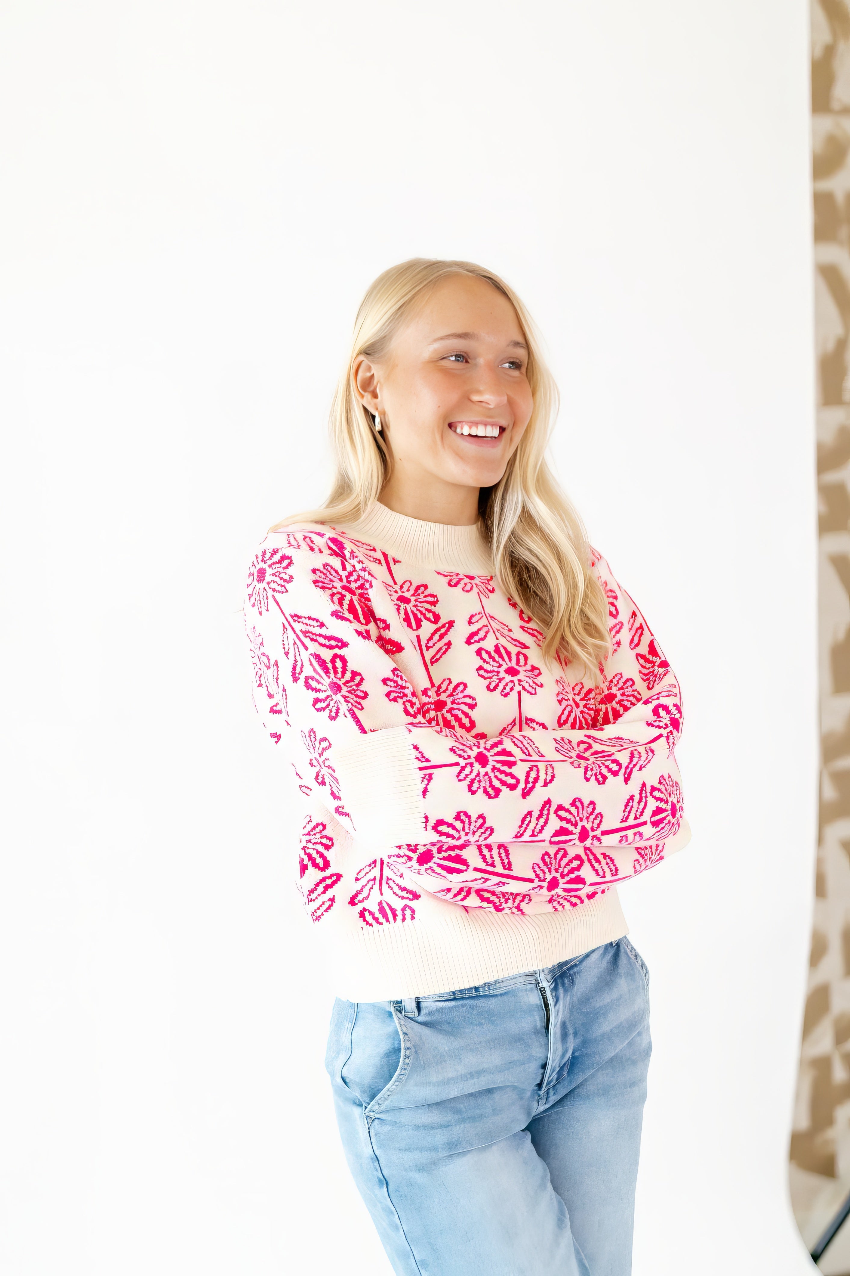 Carmen Floral Knit Sweater