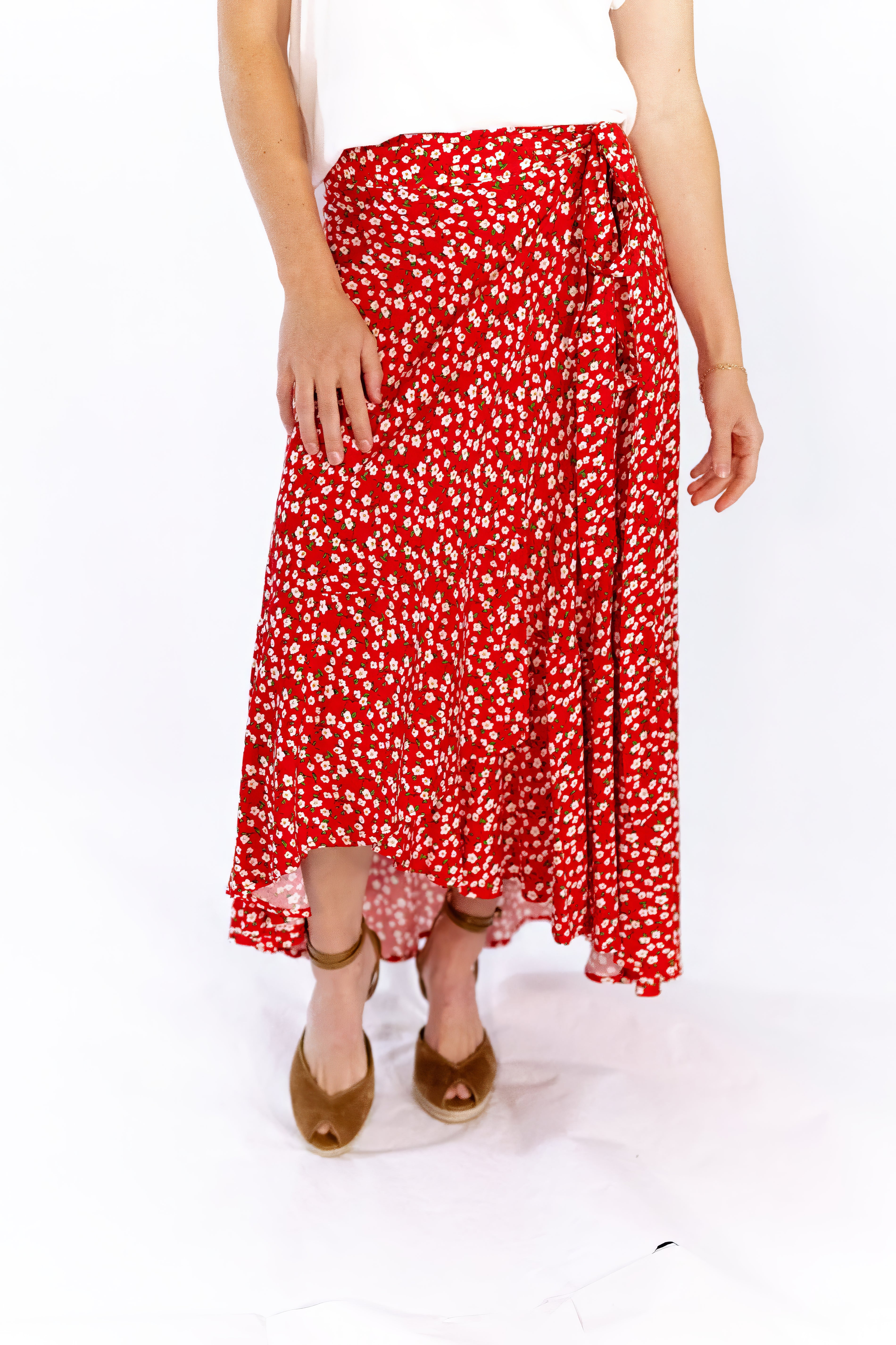 Sariah Wrap Floral Skirt