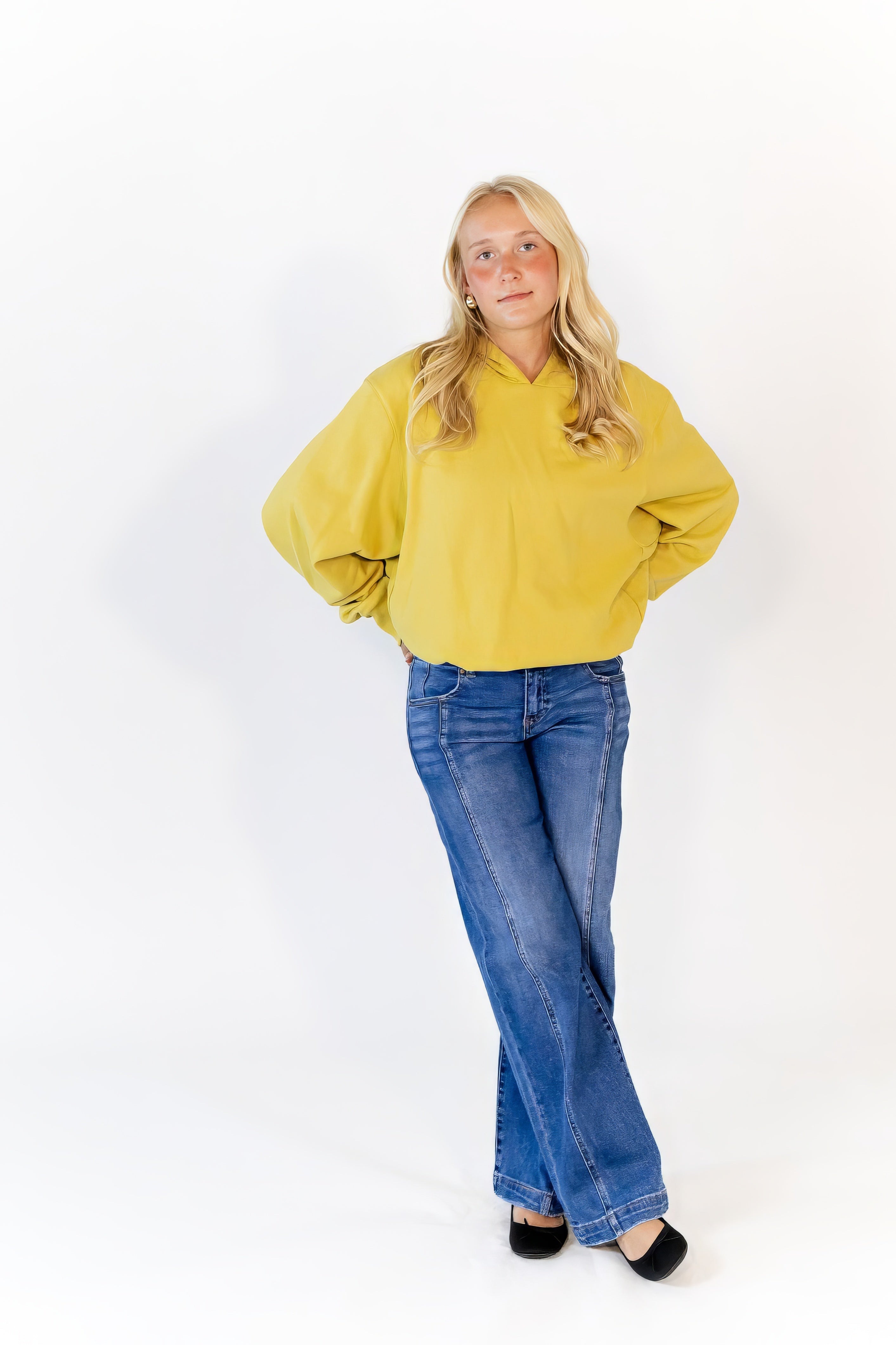 Jones Bubble Hem Sweatshirt