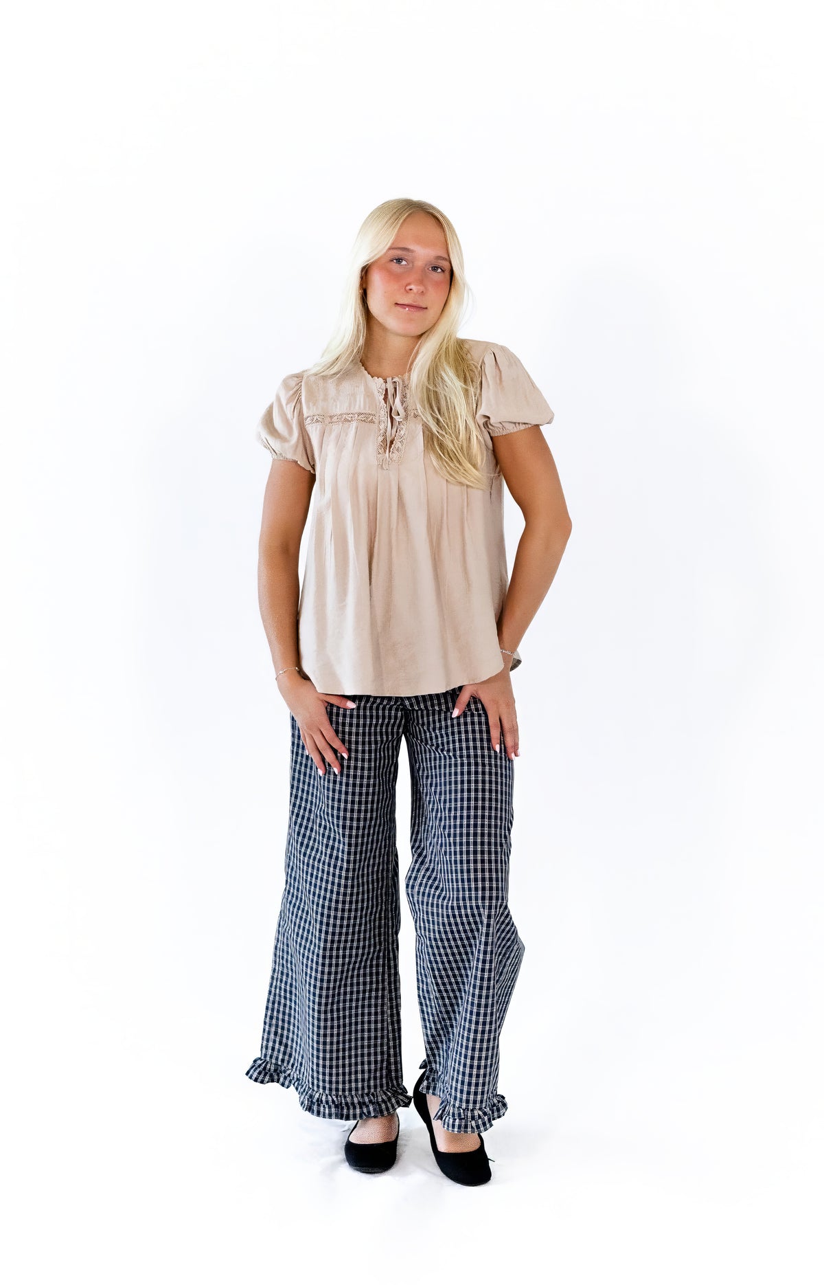 Lila Crochet Detail Top