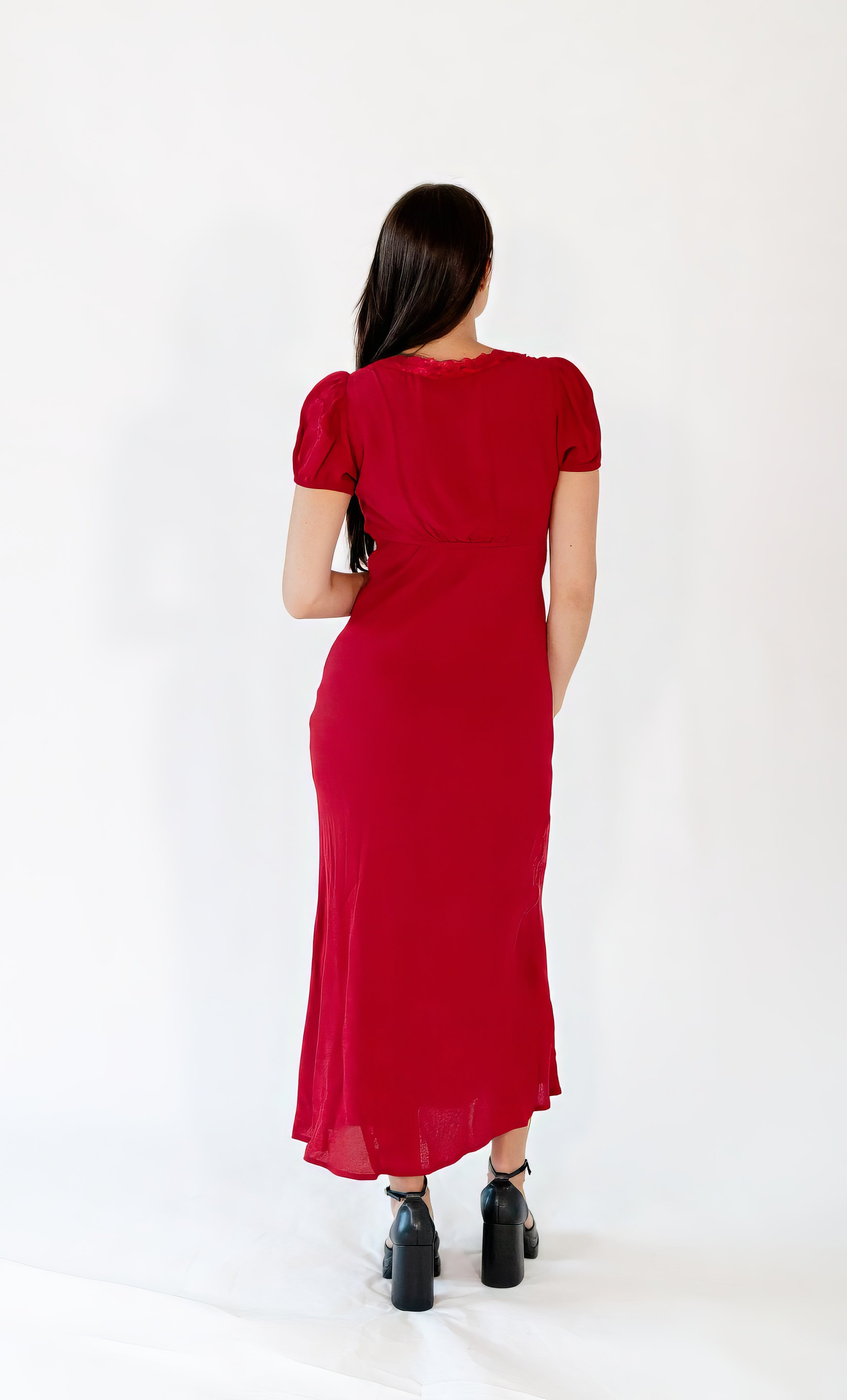 Gale Sweetheart Lace Accent Maxi