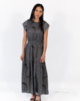 Elena Stroke Detail Midi Dress