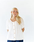 Cindy Cotton Gauze Button Down
