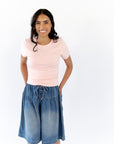 Bella Short Sleeve Tee · Pink