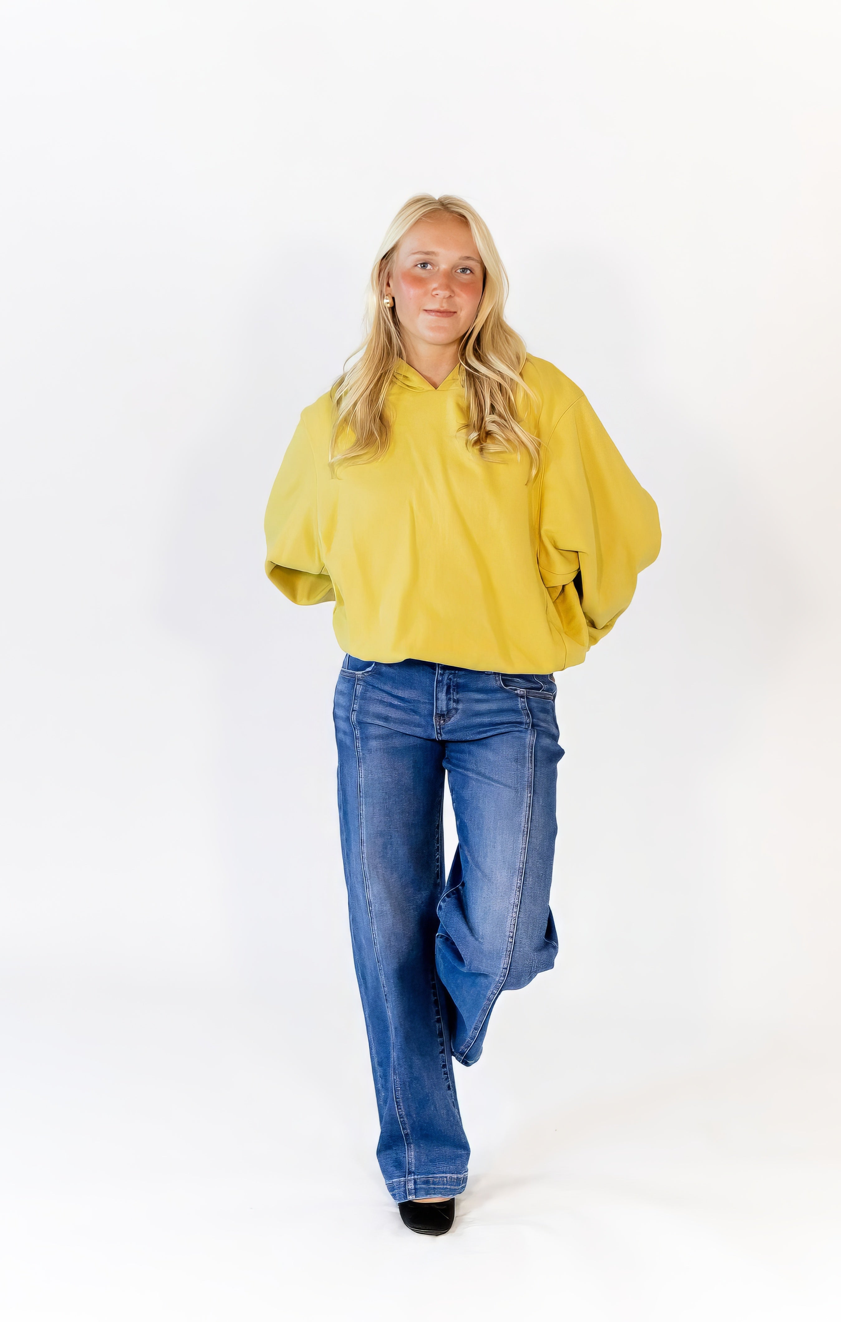 Jones Bubble Hem Sweatshirt