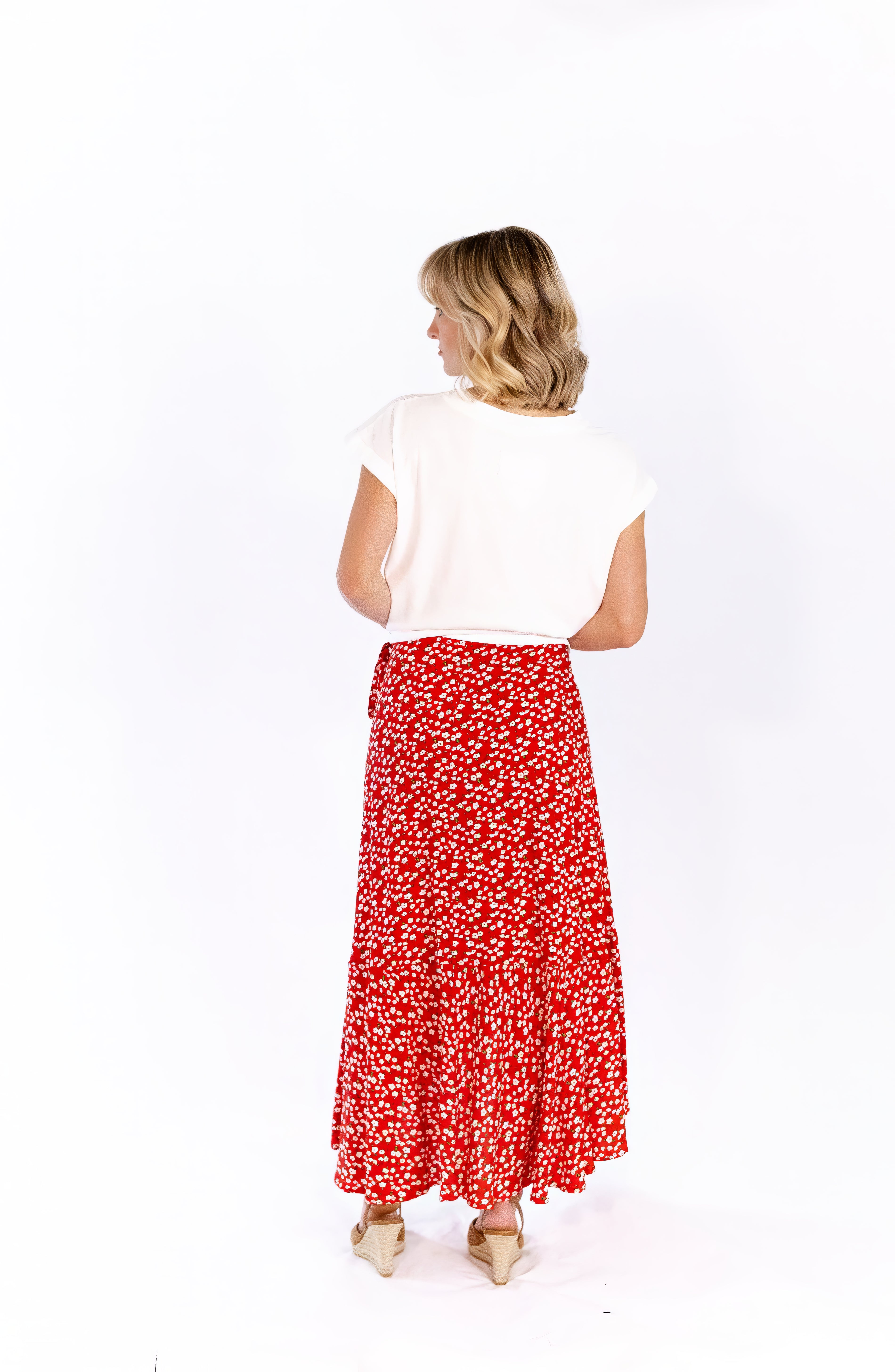 Sariah Wrap Floral Skirt