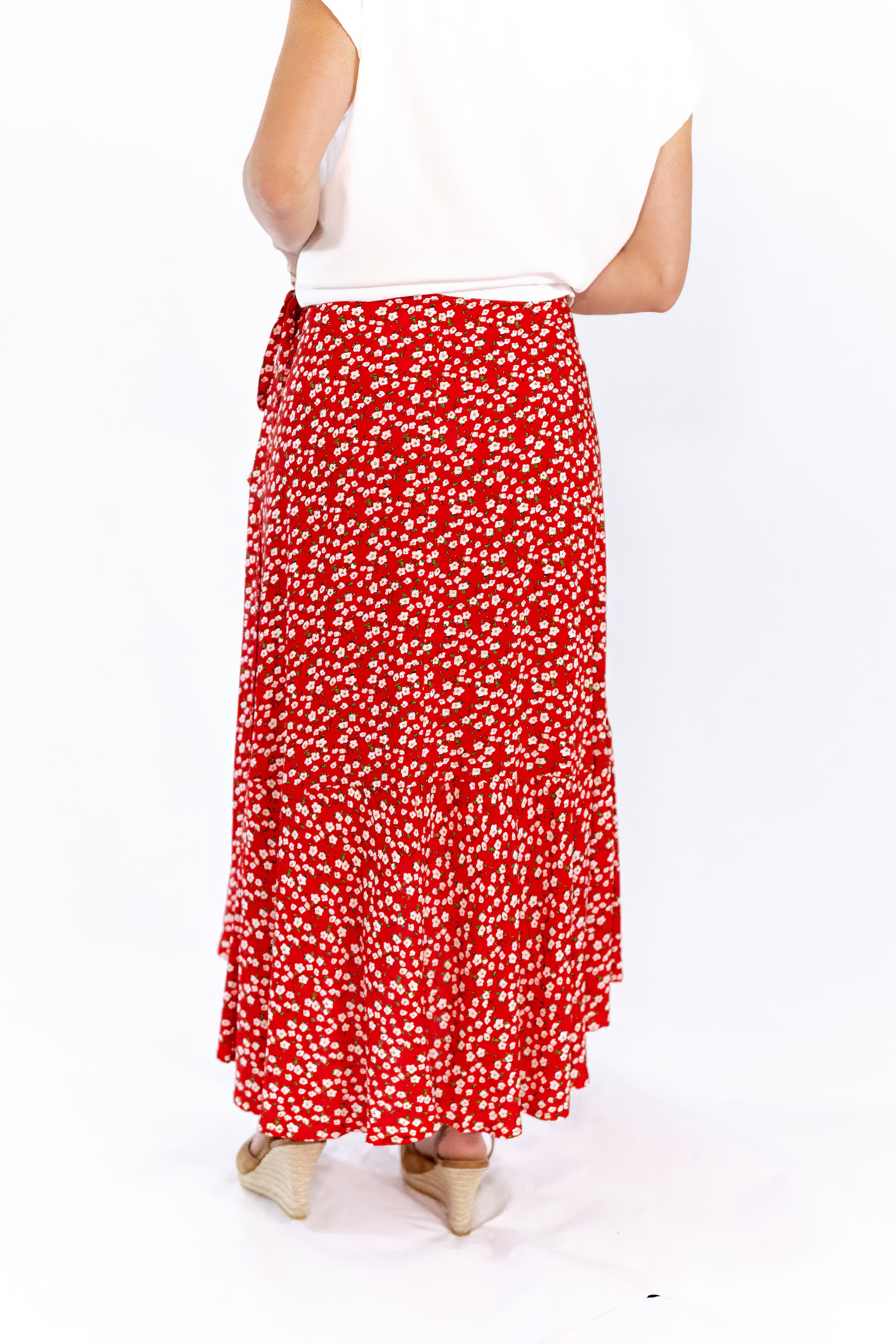 Sariah Wrap Floral Skirt