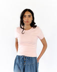 Bella Short Sleeve Tee · Pink