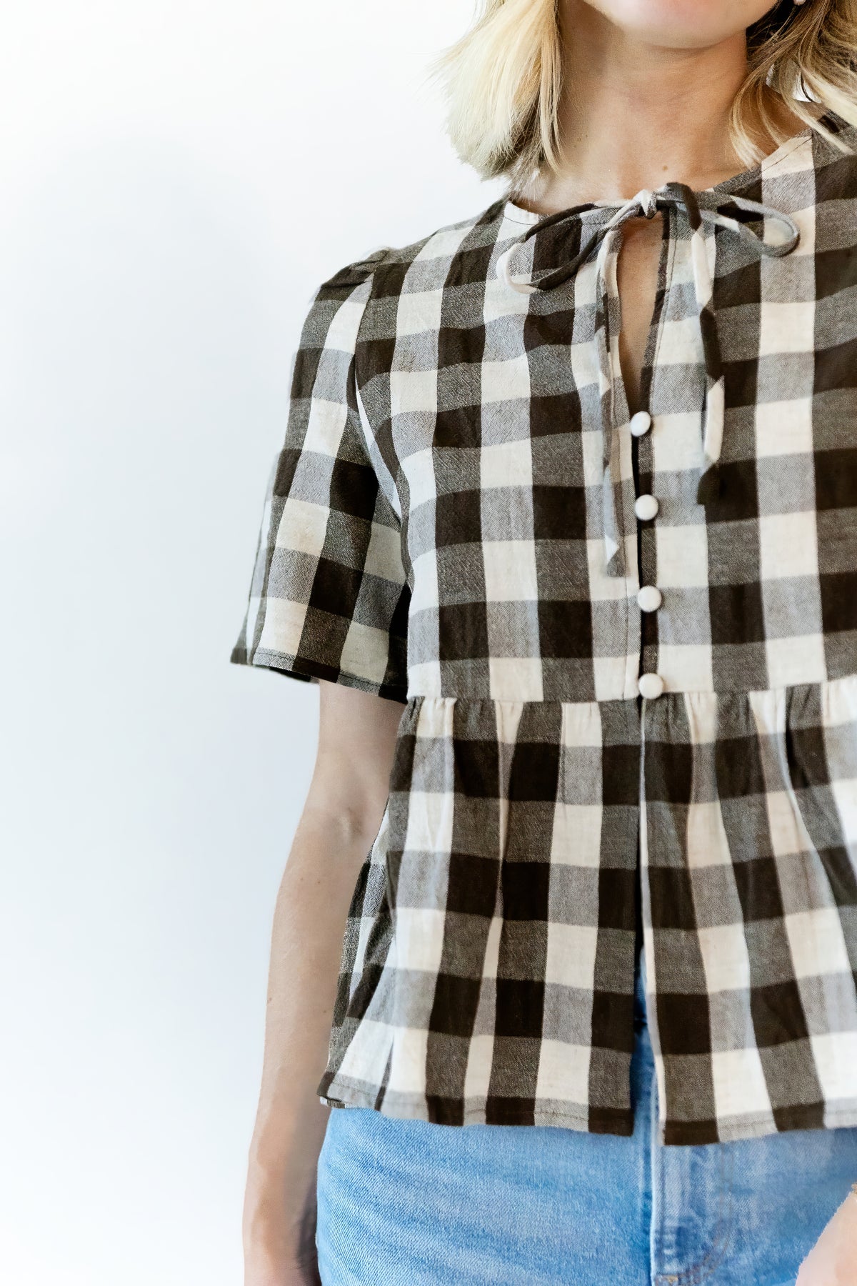 Colby Gingham Blouse