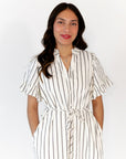 Emelia Striped Shirt Dress