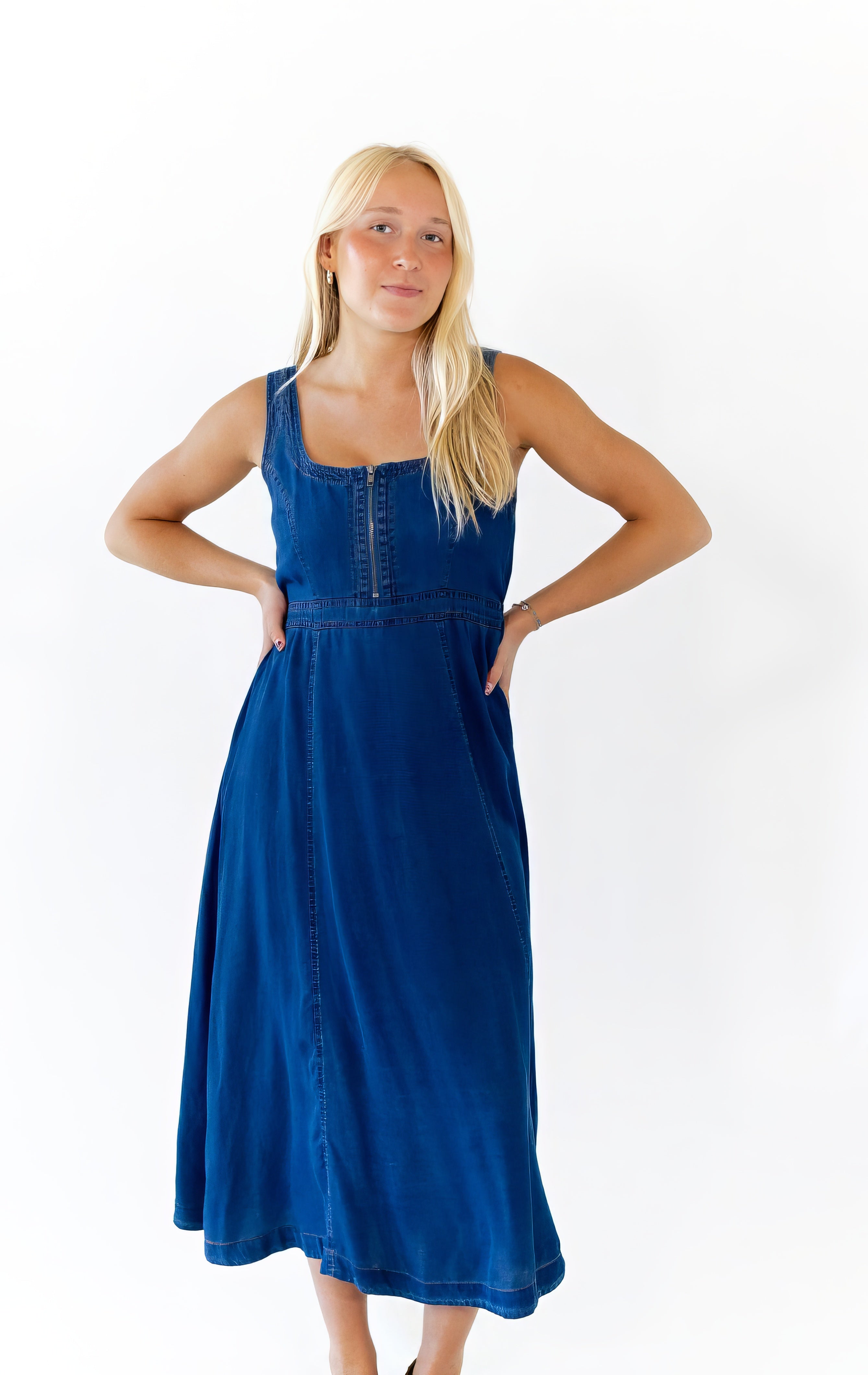 Sophie Denim Midi Dress