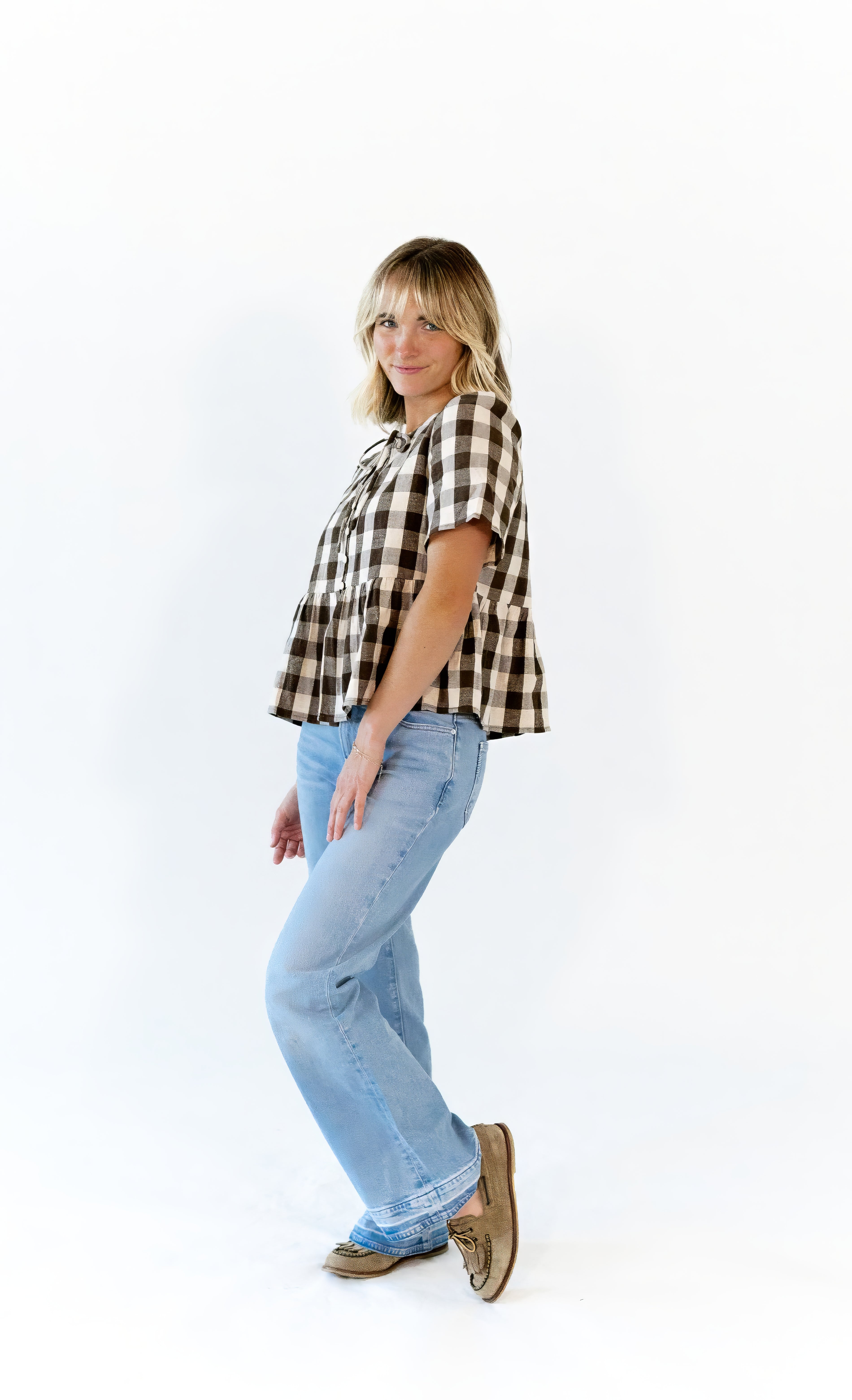 Colby Gingham Blouse