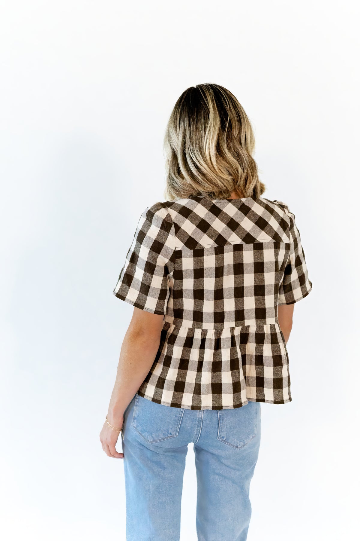 Colby Gingham Blouse