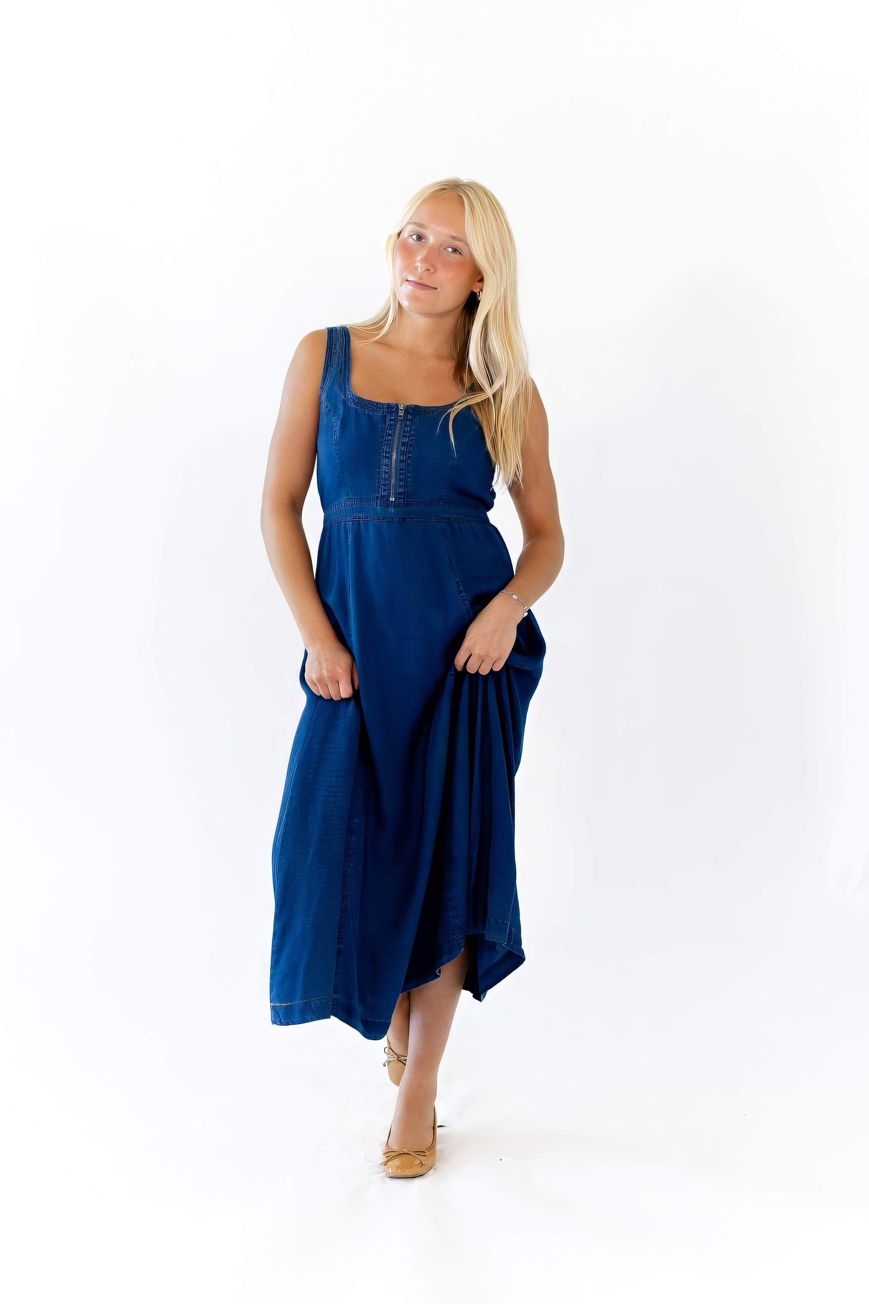 Sophie Denim Midi Dress