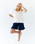 Cindy Cotton Gauze Button Down