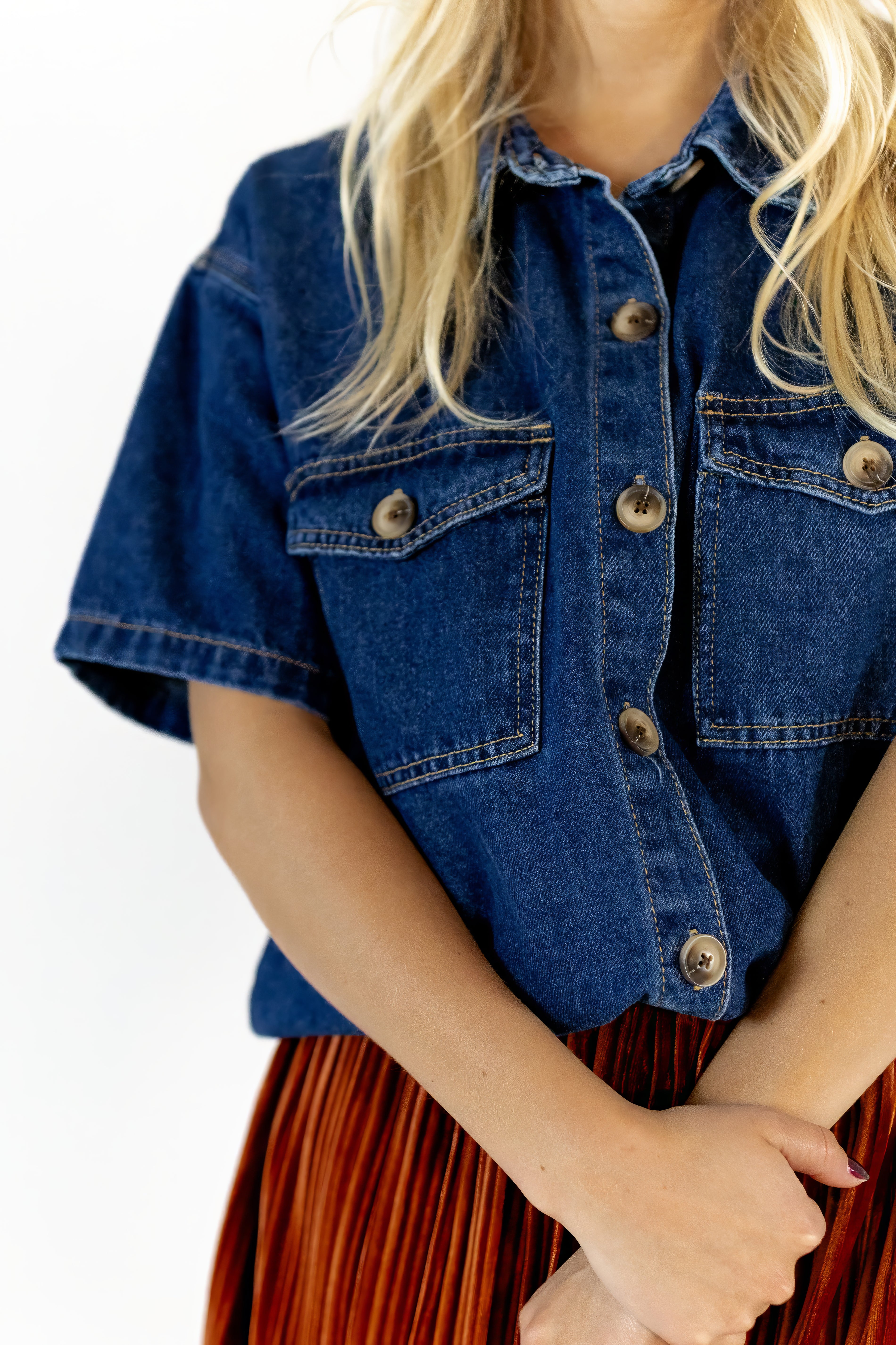 Tommie Denim Button Up