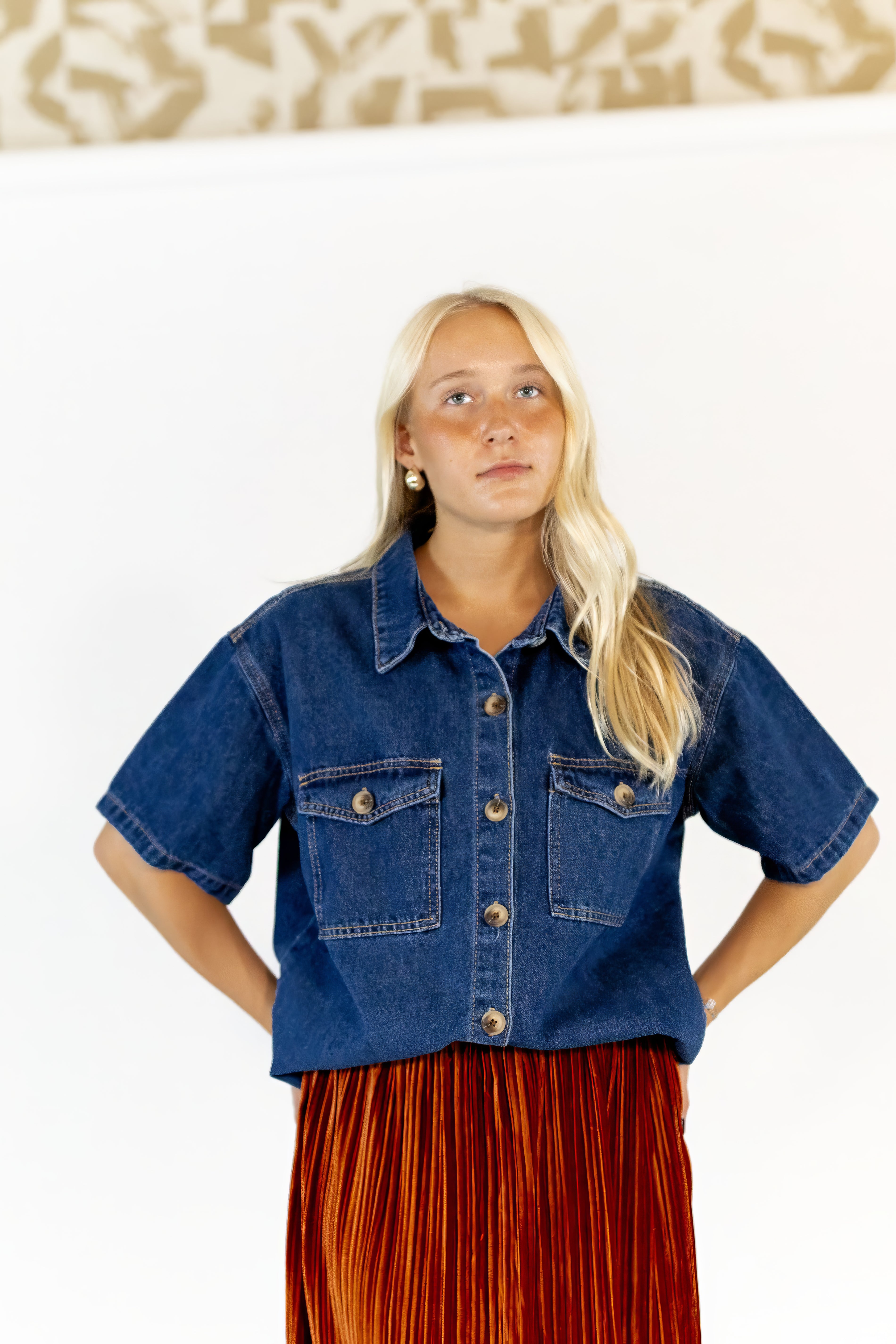 Tommie Denim Button Up