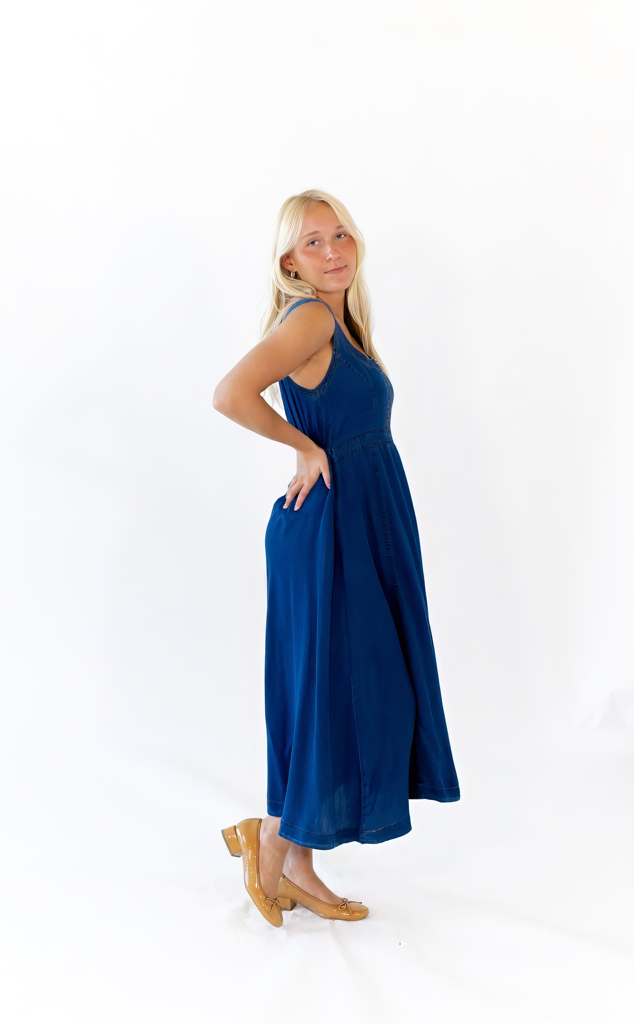 Sophie Denim Midi Dress