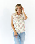 Eliza Collared Floral Top