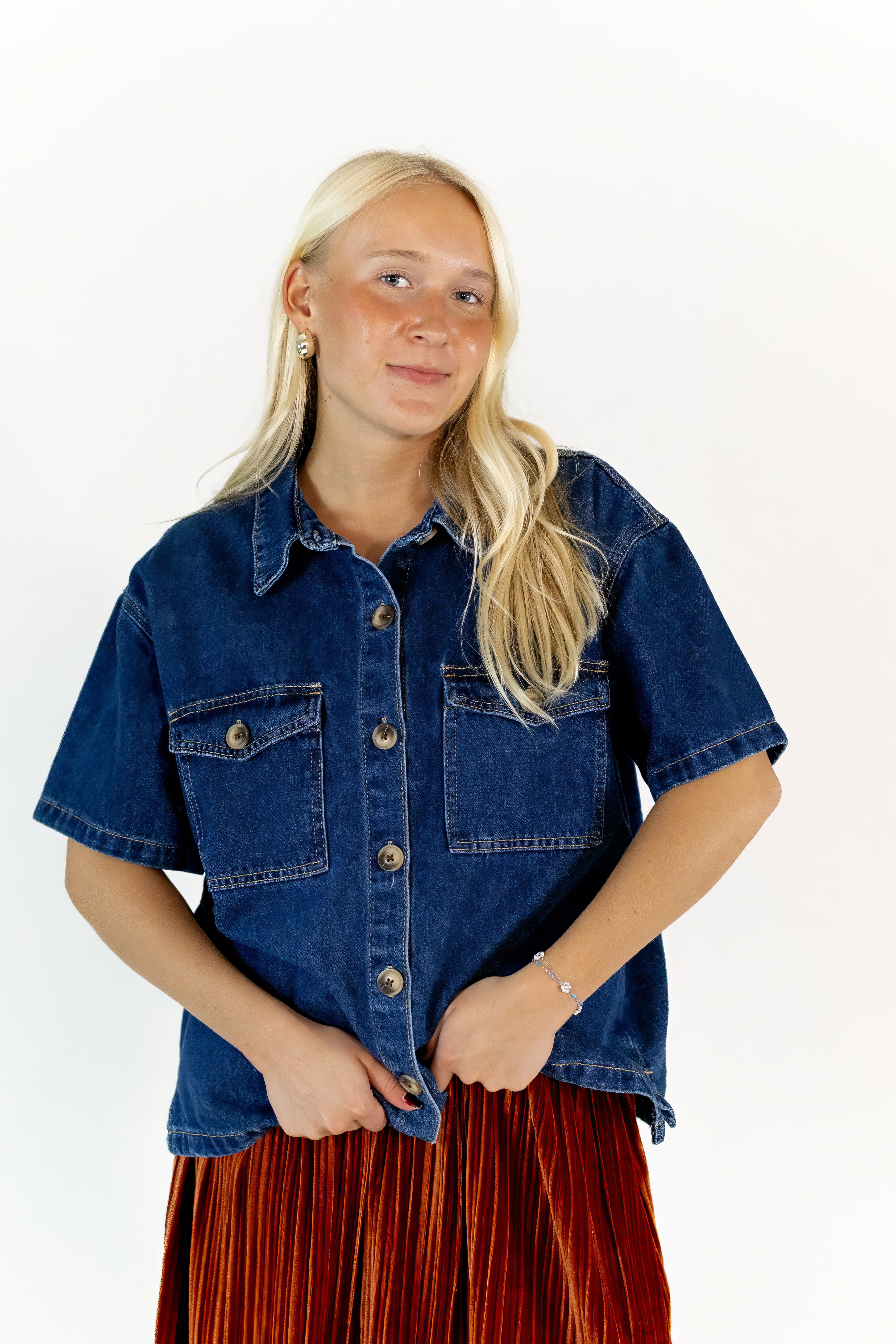 Tommie Denim Button Up