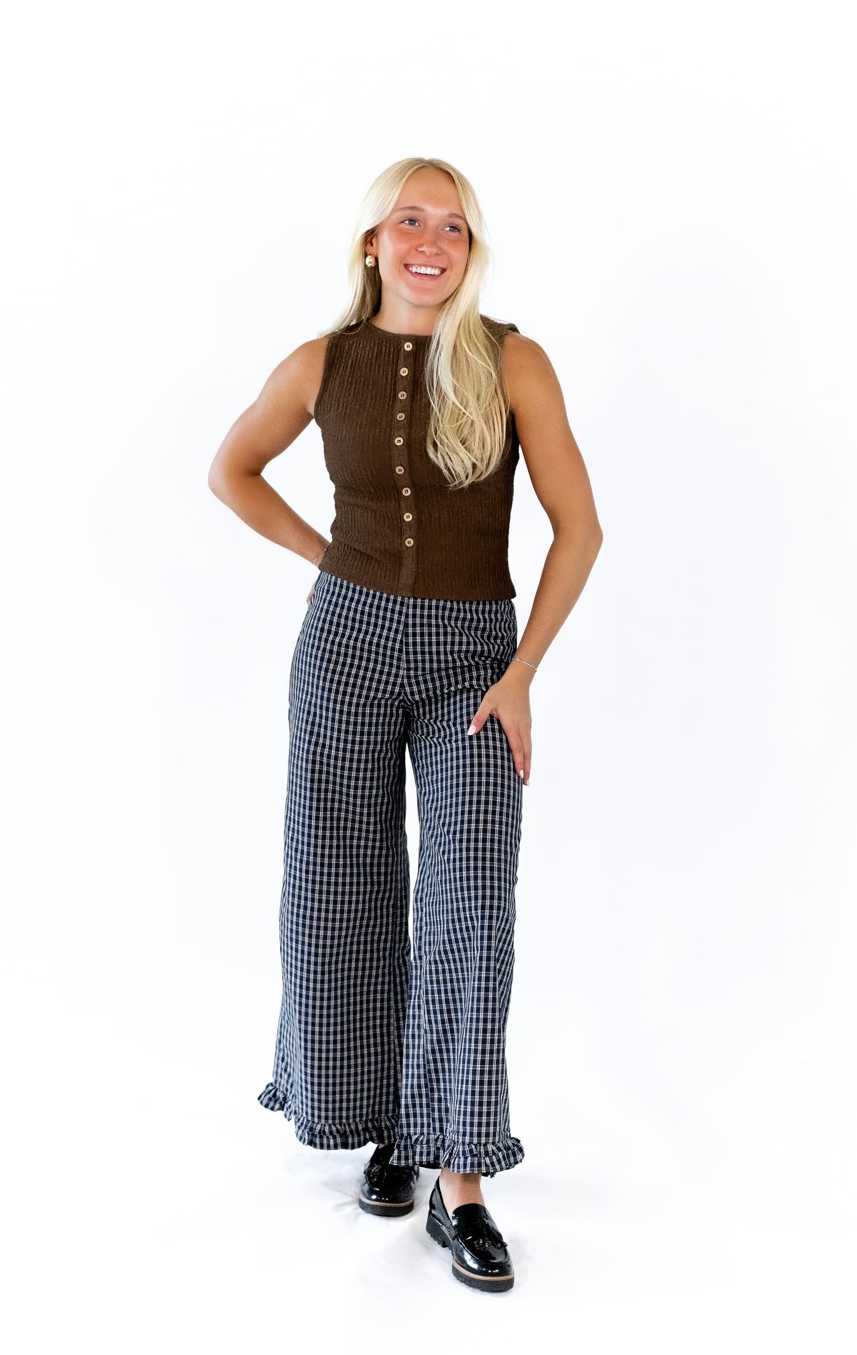 Clara Ruffle Hem Pants