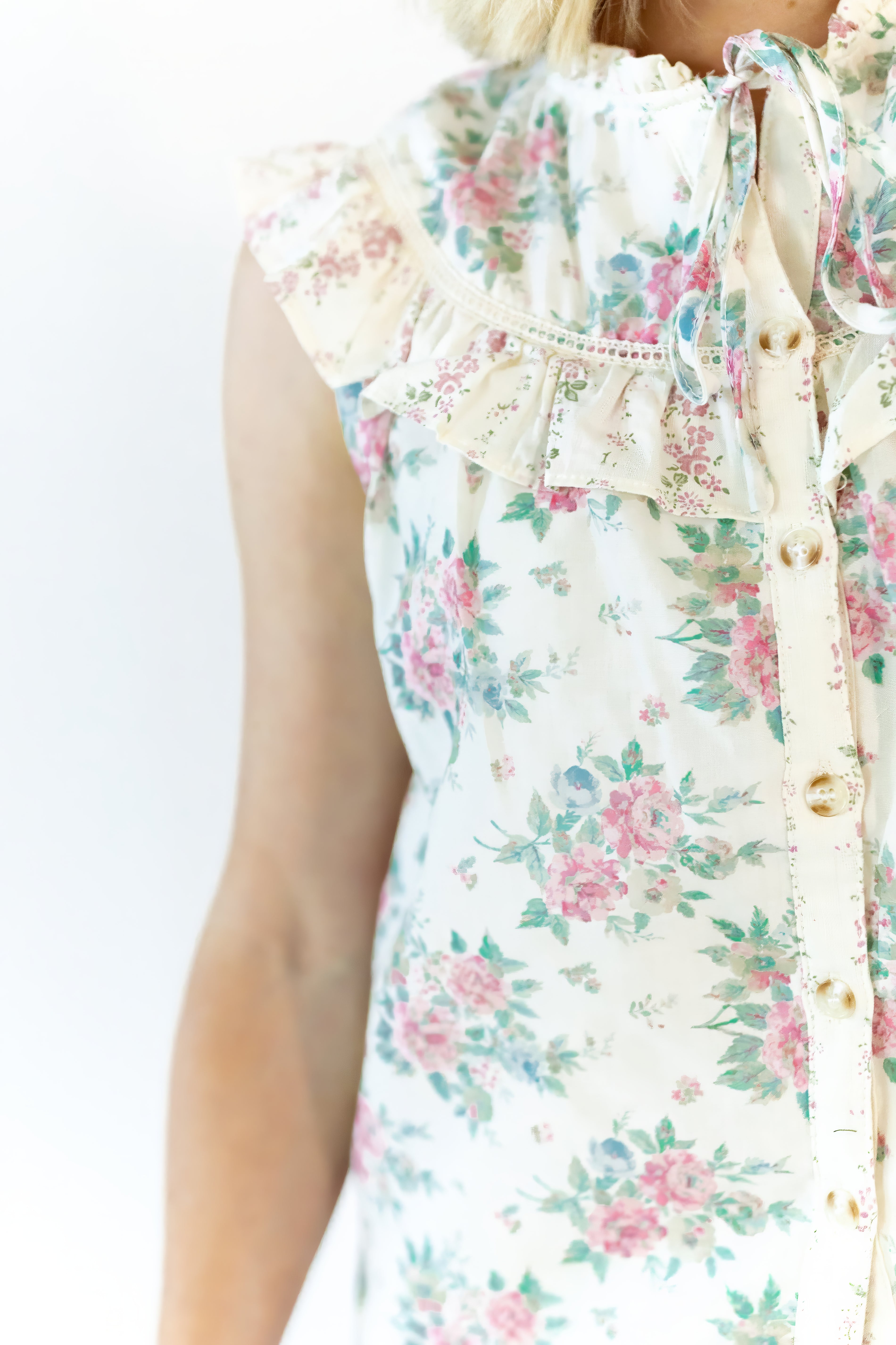 Eliza Collared Floral Top