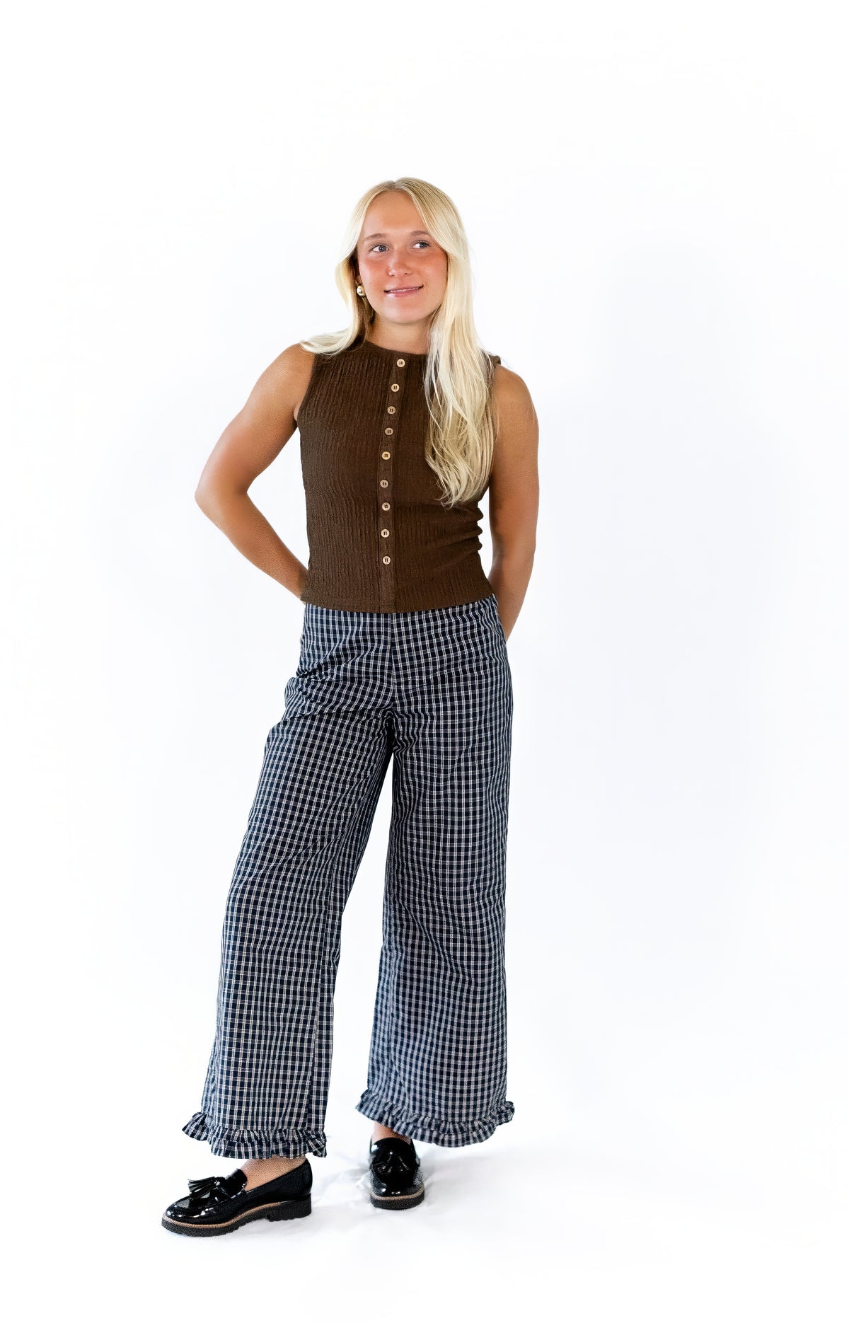 Clara Ruffle Hem Pants