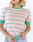 Chateau Knit Striped Tee