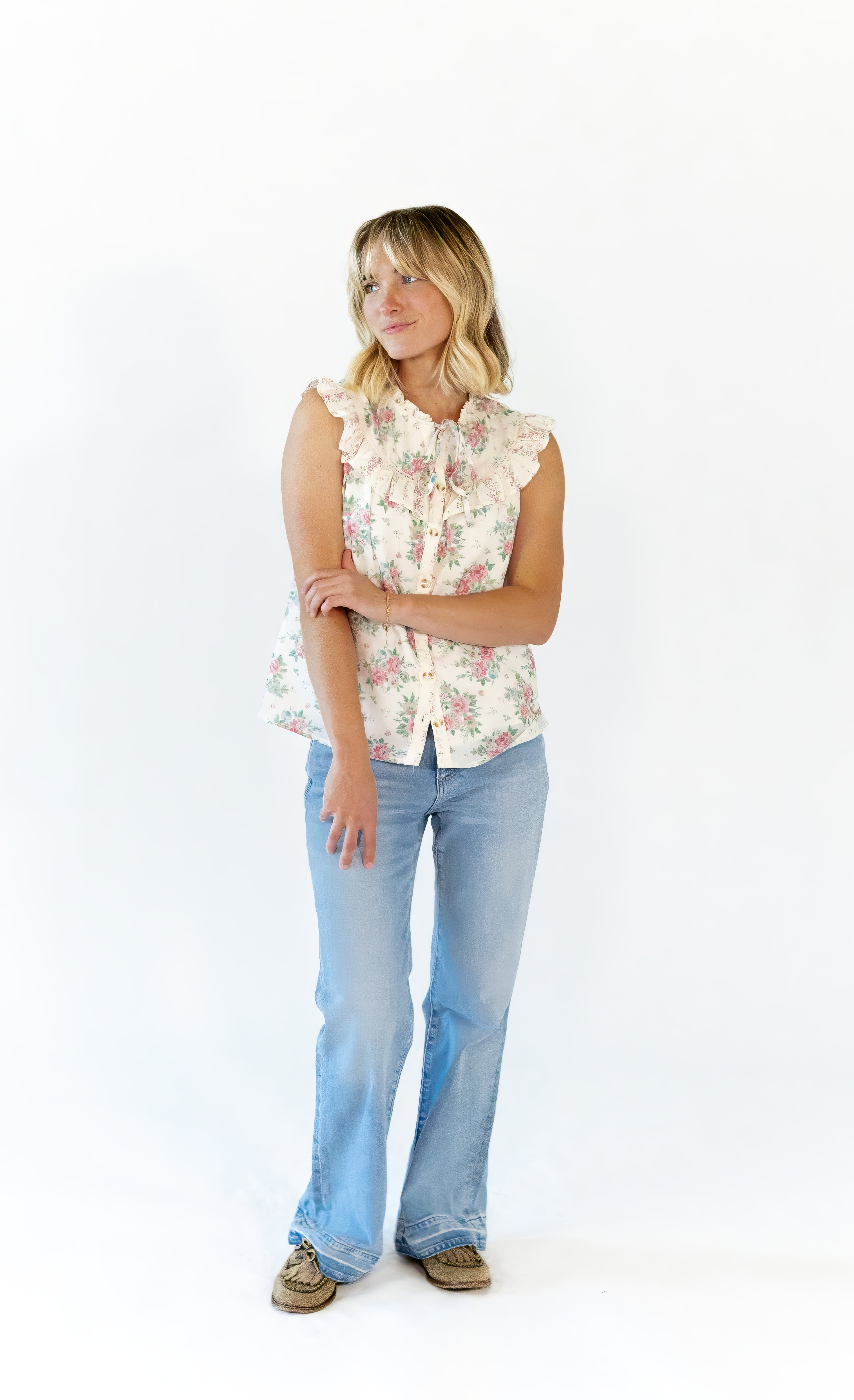 Eliza Collared Floral Top
