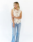 Eliza Collared Floral Top