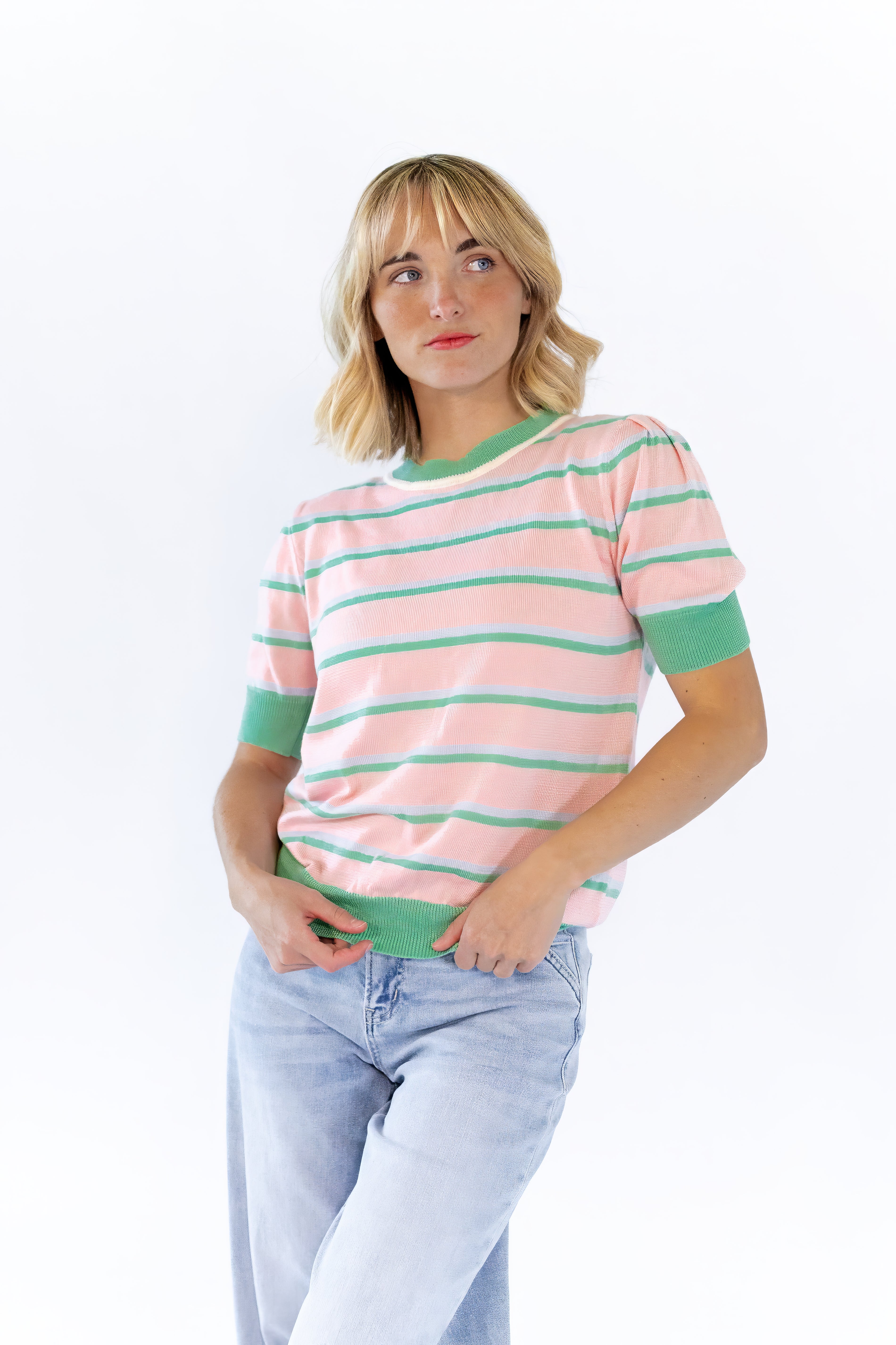 Chateau Knit Striped Tee