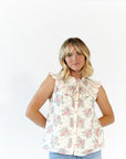 Eliza Collared Floral Top