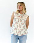 Eliza Collared Floral Top