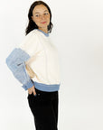 Nyssa Denim Contrast Top