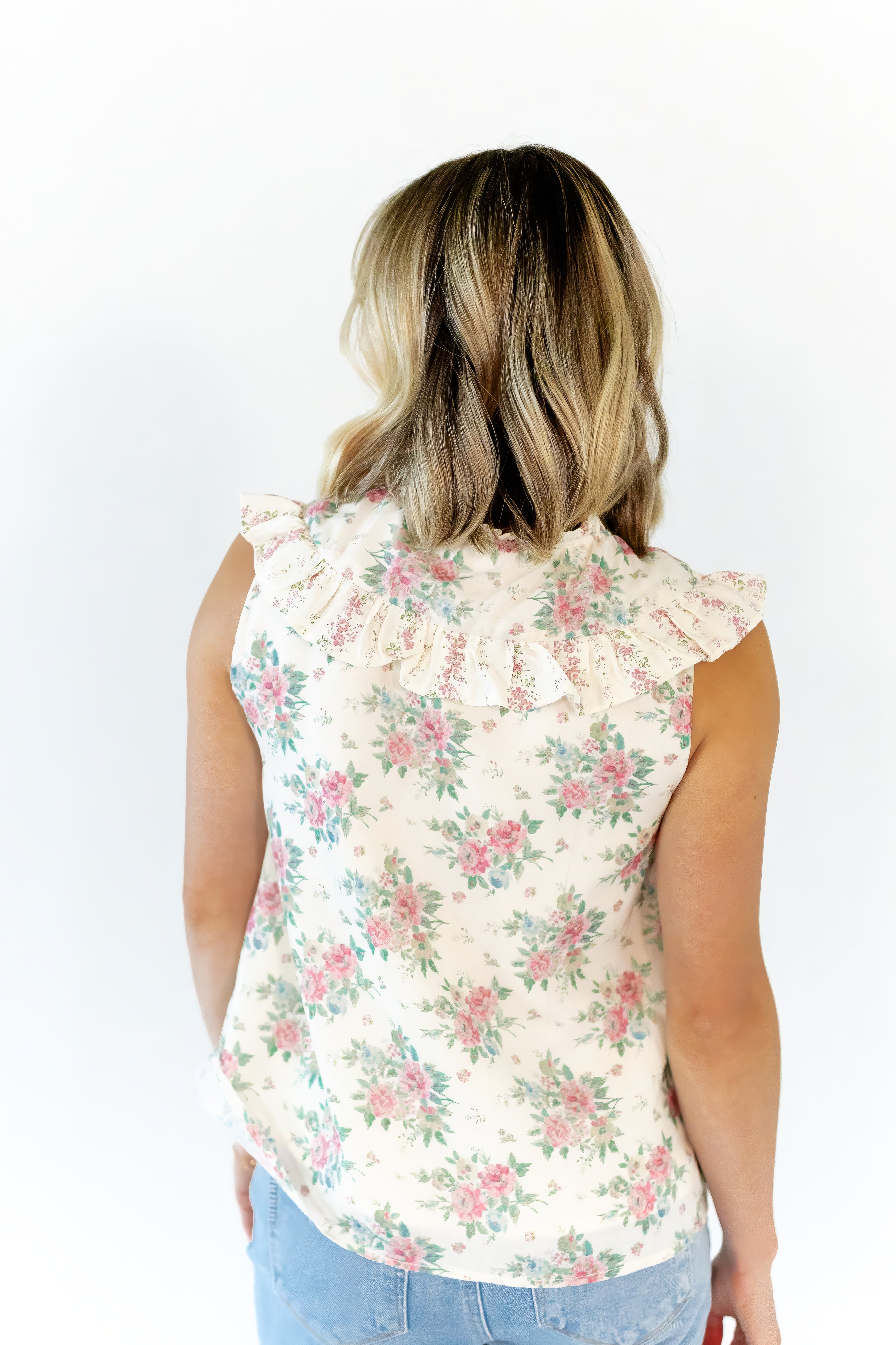 Eliza Collared Floral Top