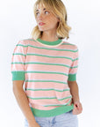 Chateau Knit Striped Tee