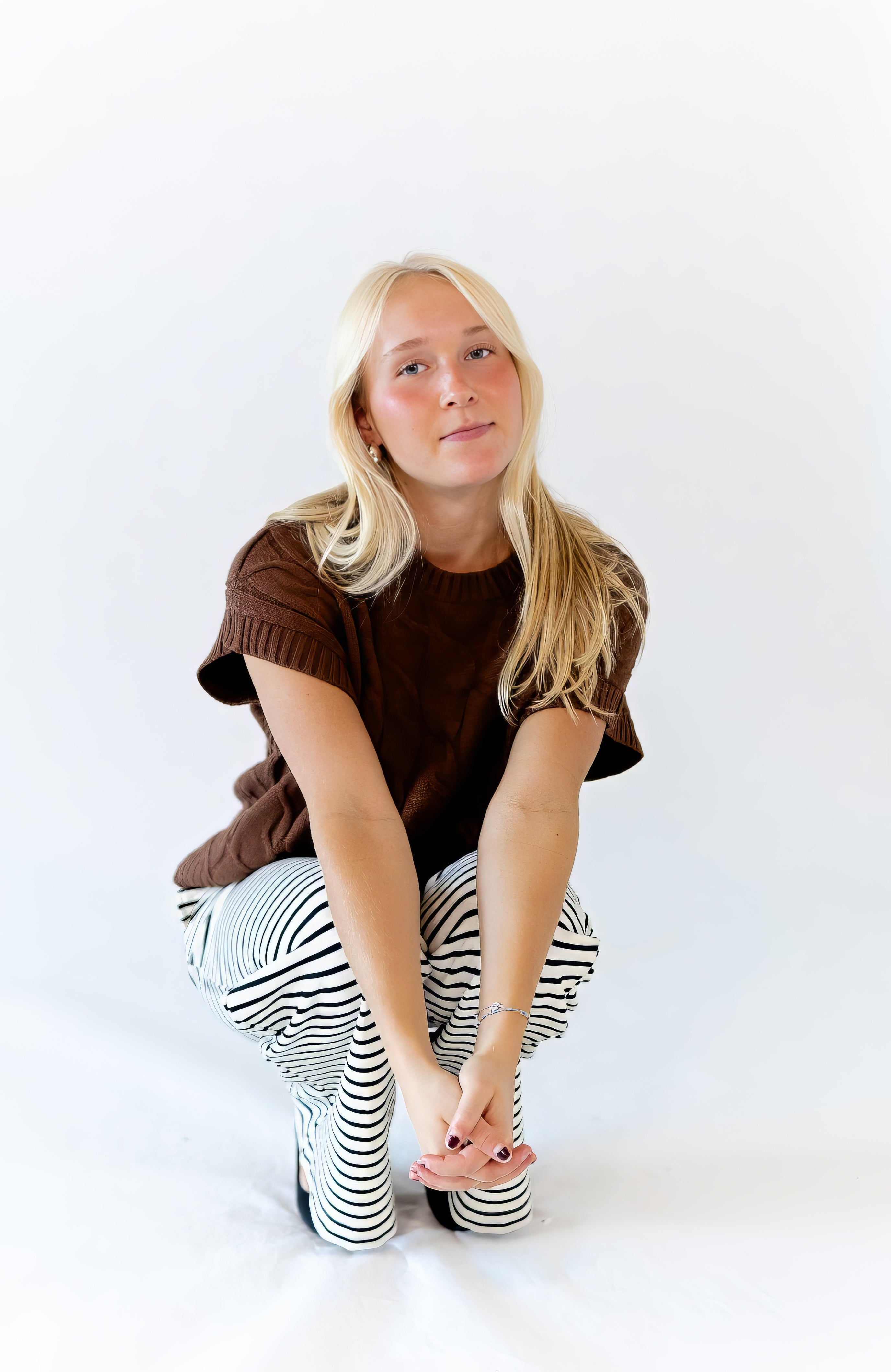 Chestnut Cable Knit Top