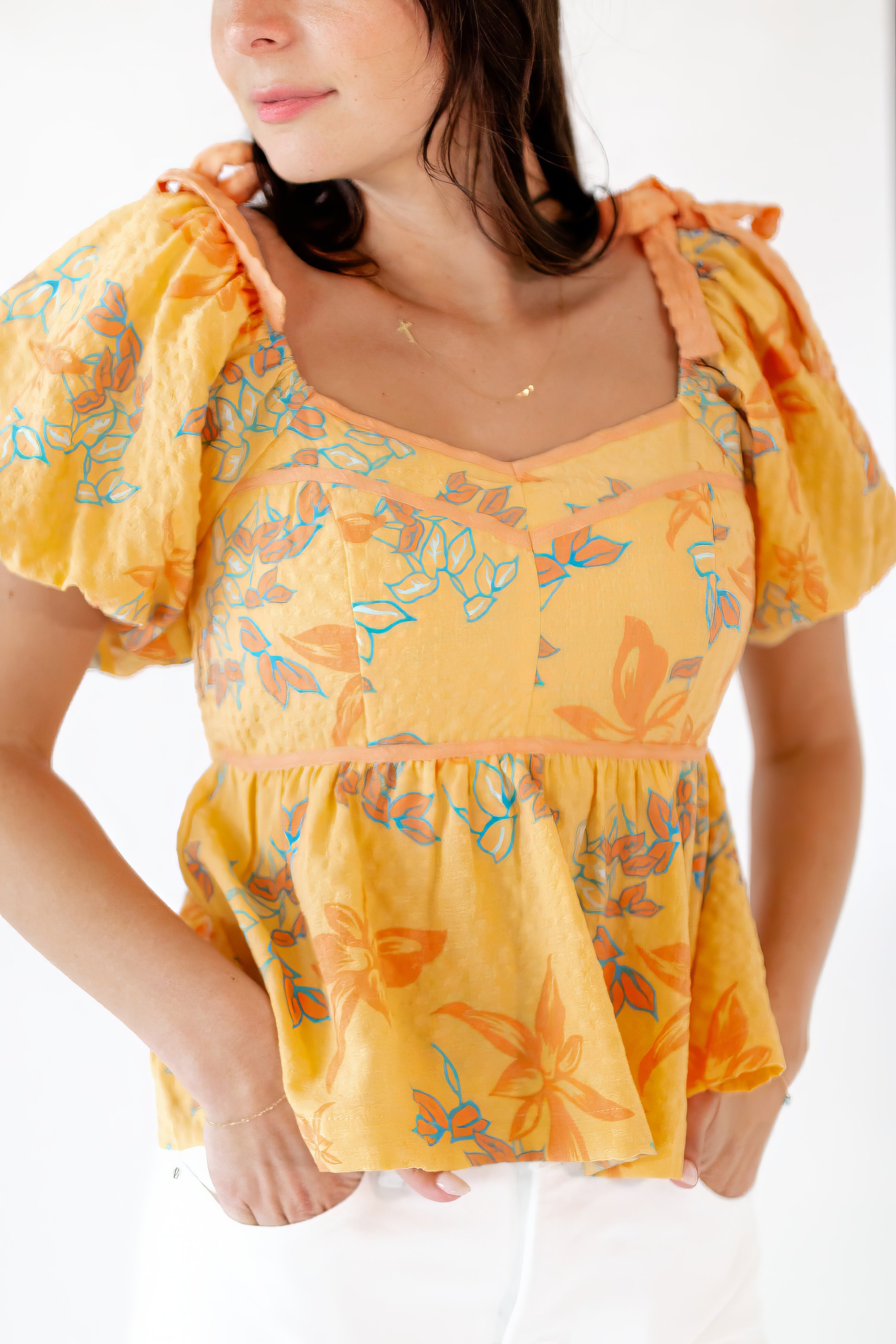 Papaya Sweetheart Top