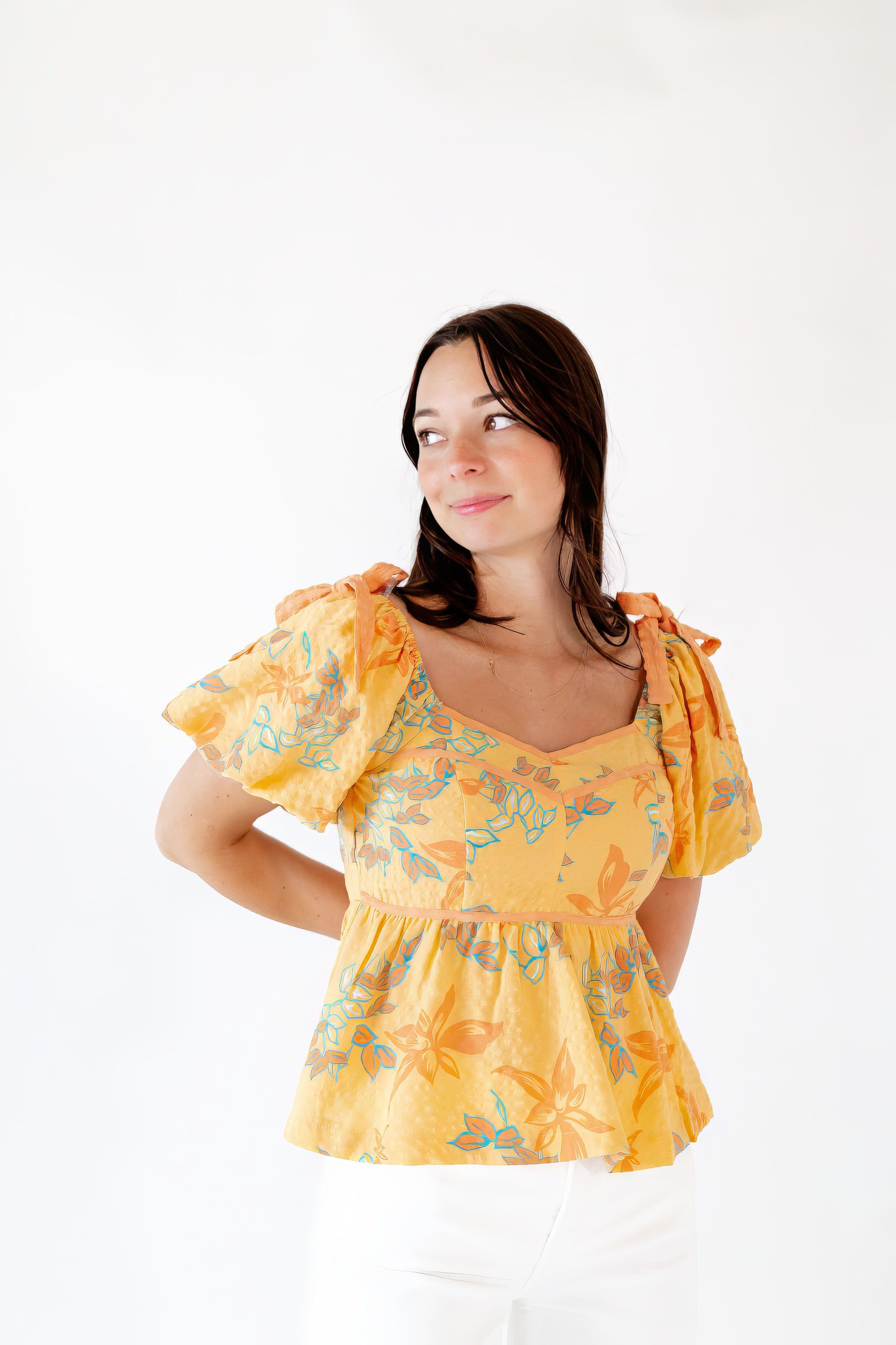 Papaya Sweetheart Top