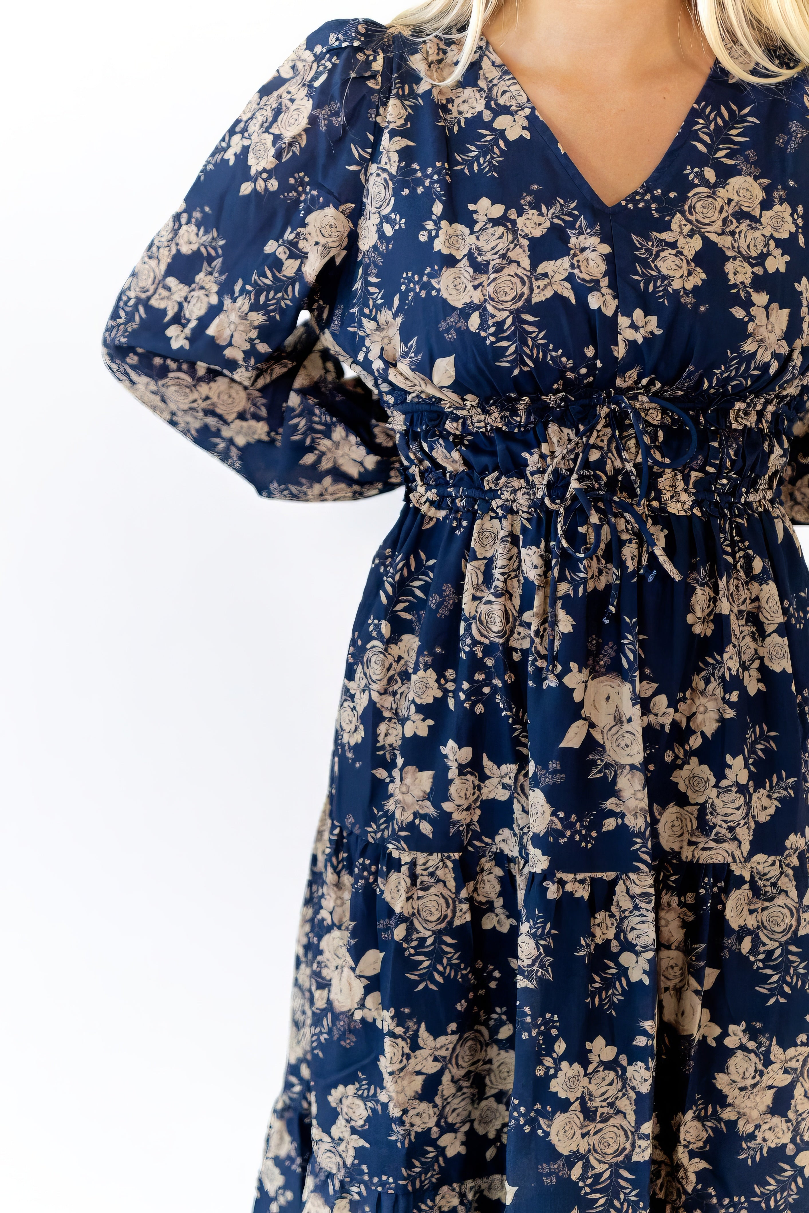 Bloom Tie Waist Midi Dress