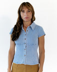 Strada Denim Button Up
