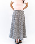 Iris Gingham Midi Skirt