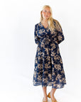 Bloom Tie Waist Midi Dress
