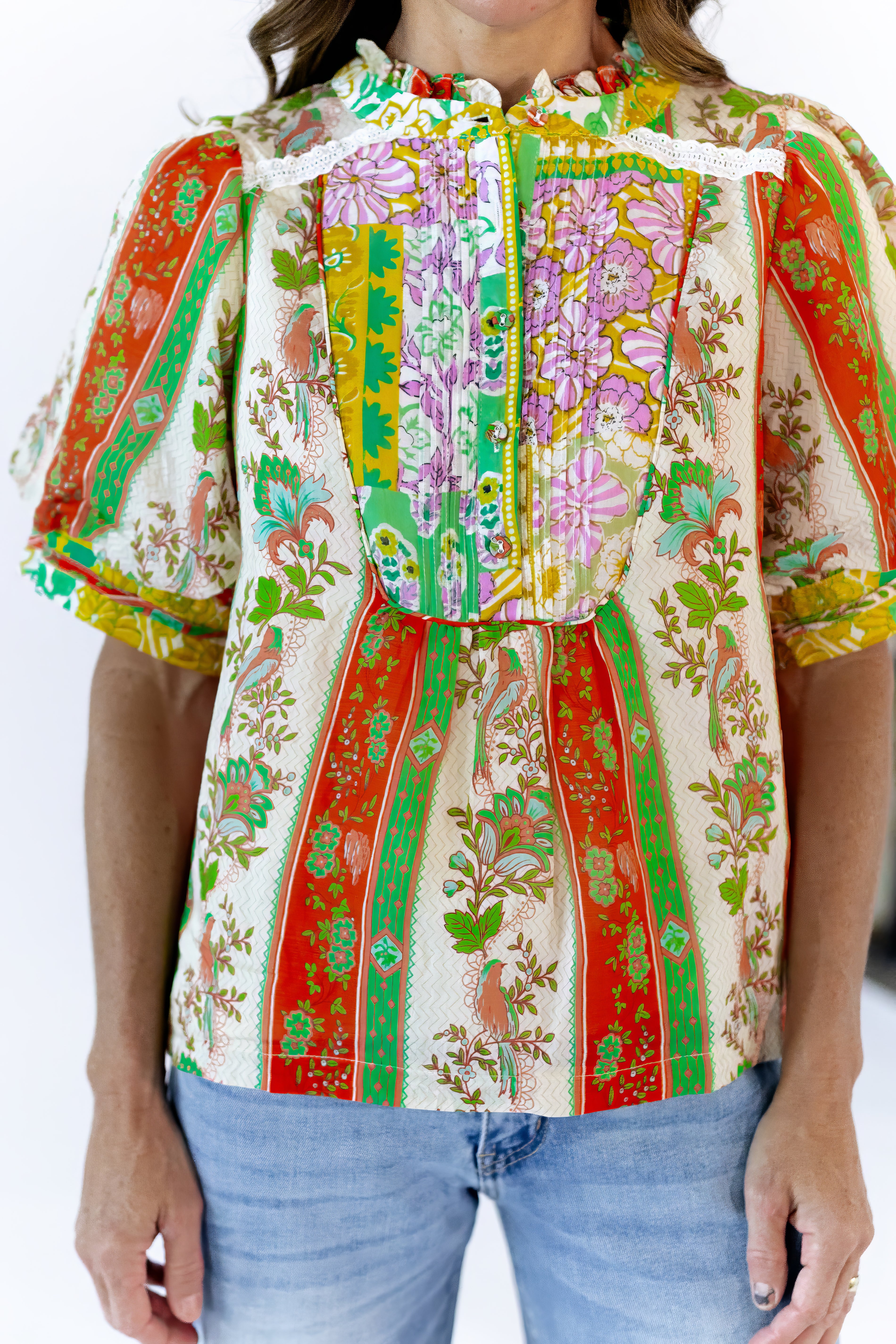 Jadyn Patchwork Blouse