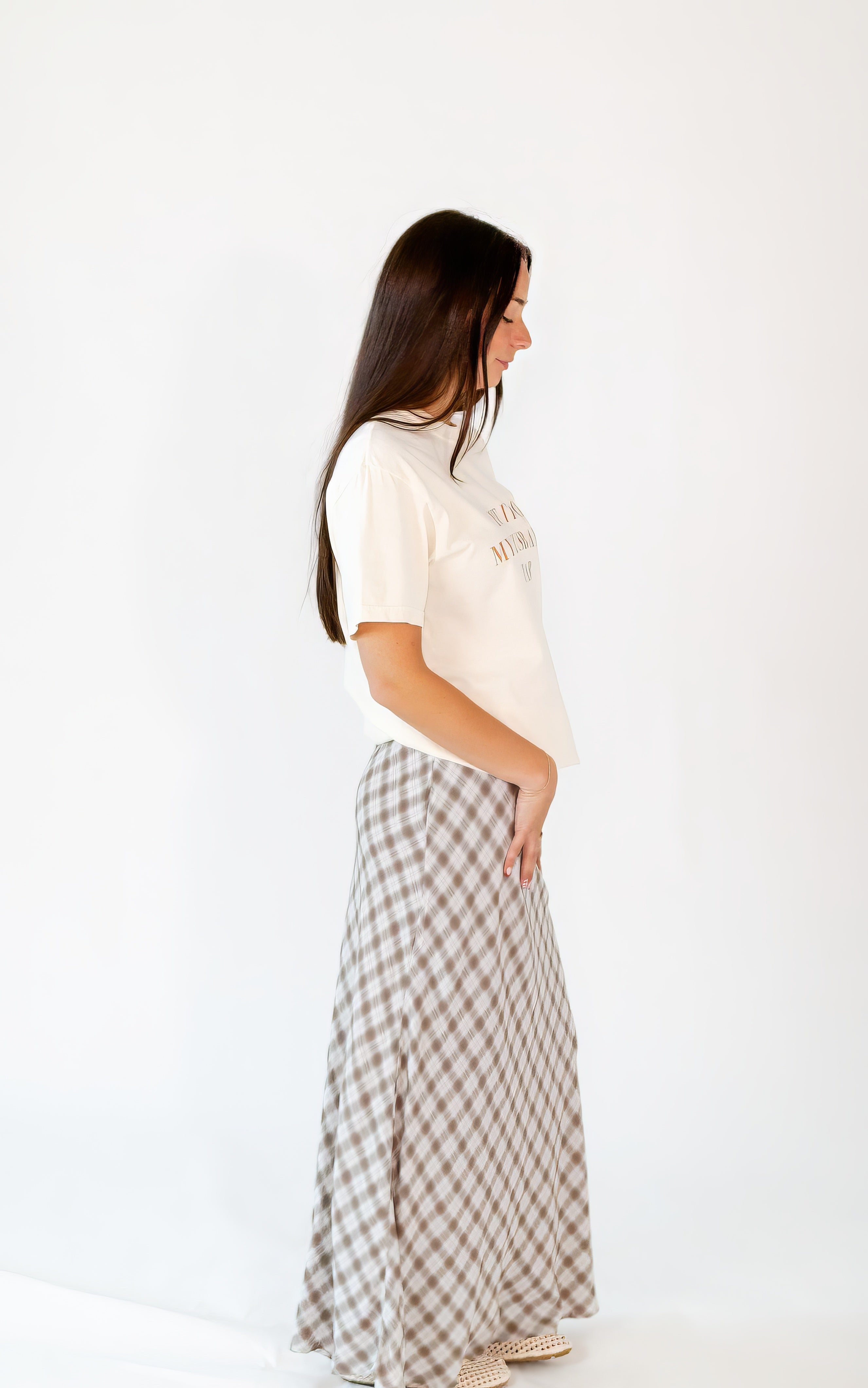Riley Plaid Maxi Skirt