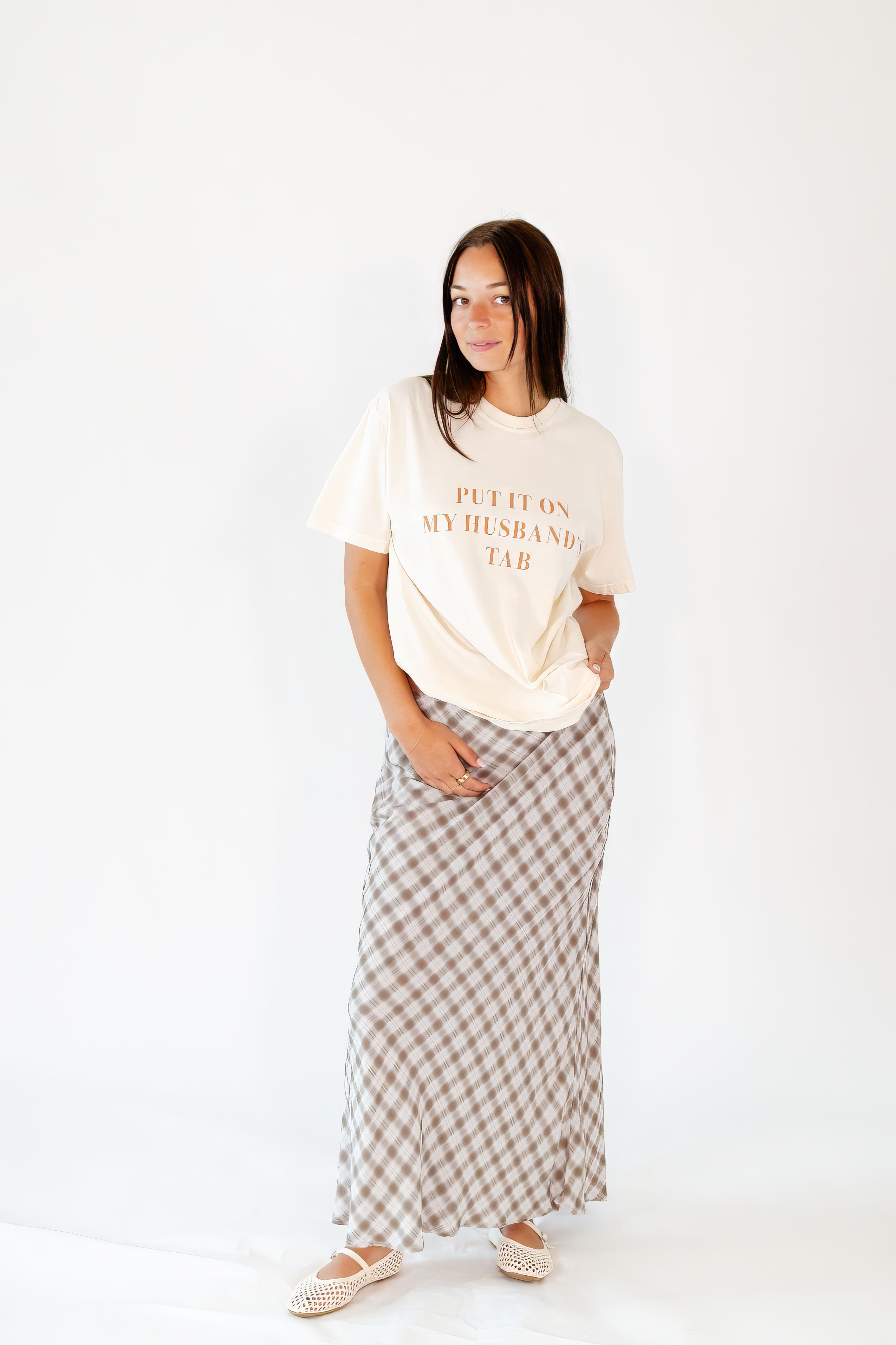 Riley Plaid Maxi Skirt