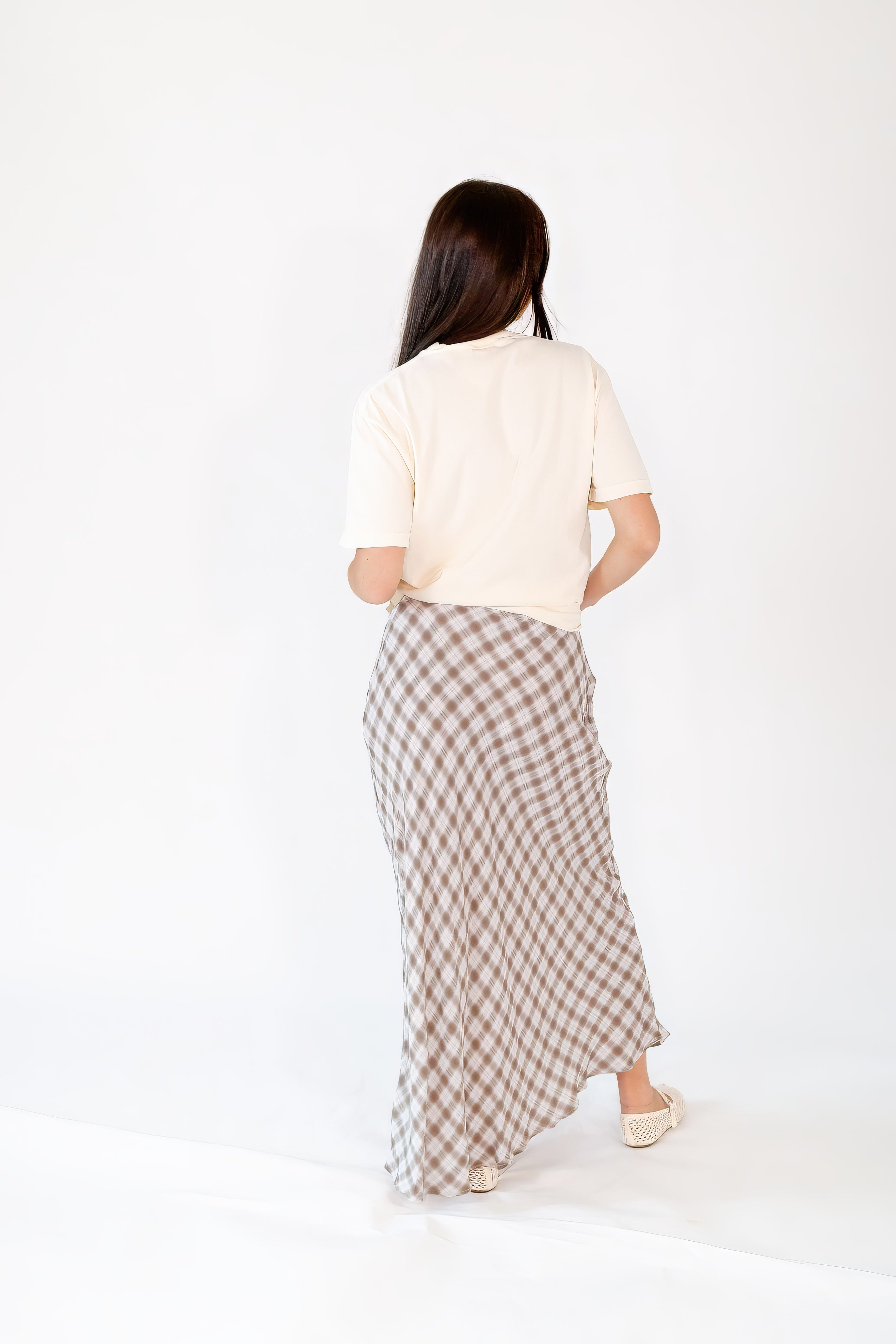 Riley Plaid Maxi Skirt