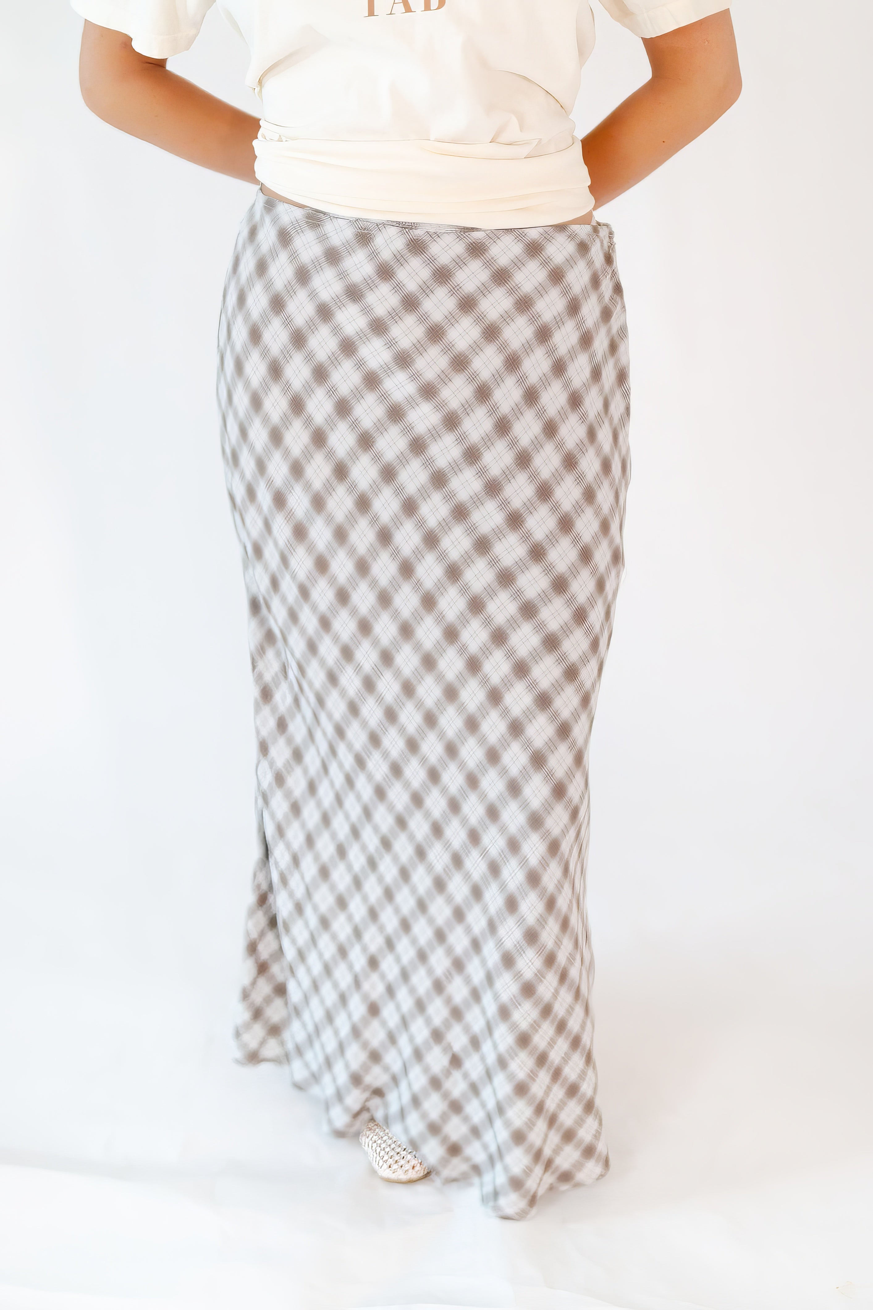 Riley Plaid Maxi Skirt