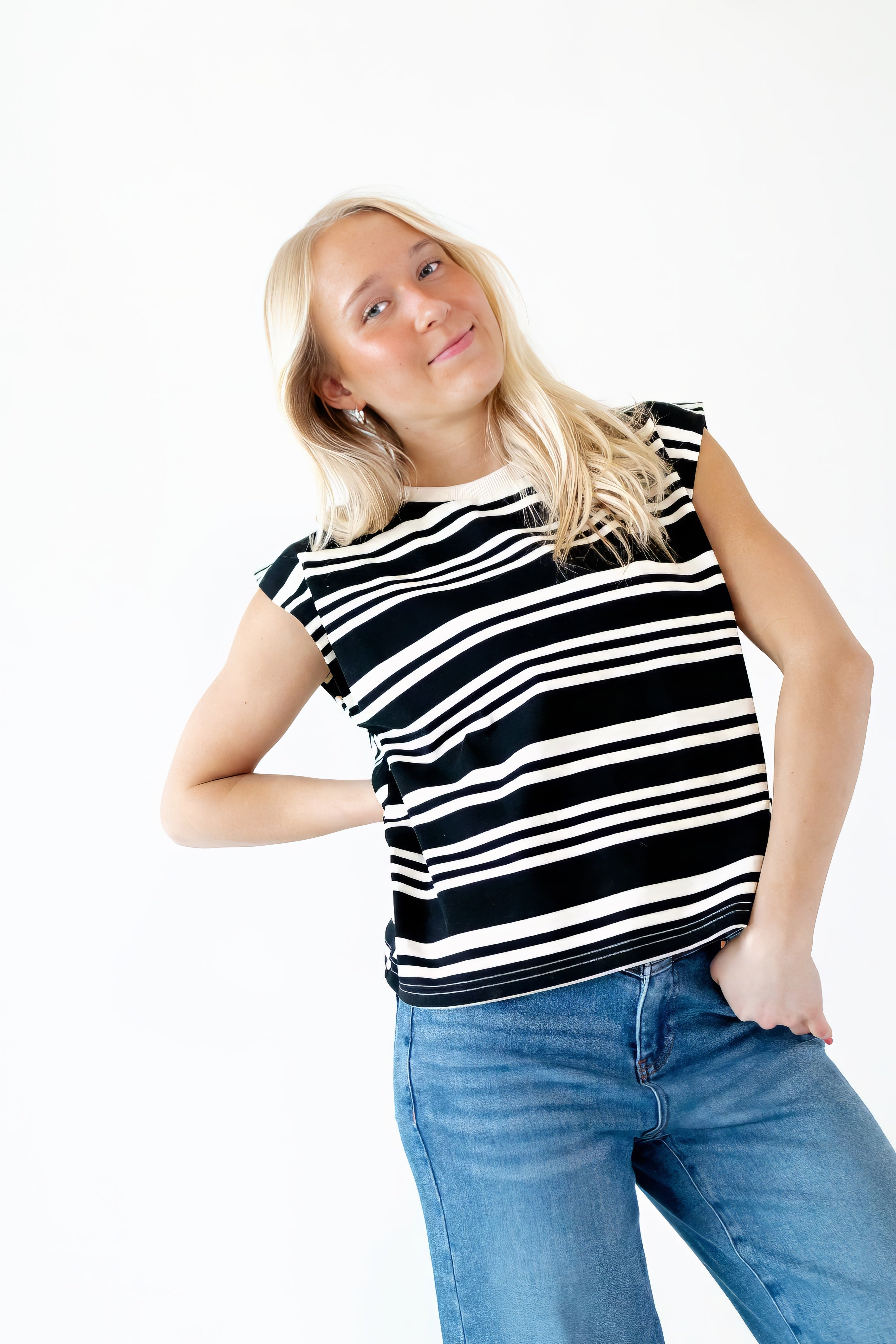 Sorrel Stripe Muscle Tee